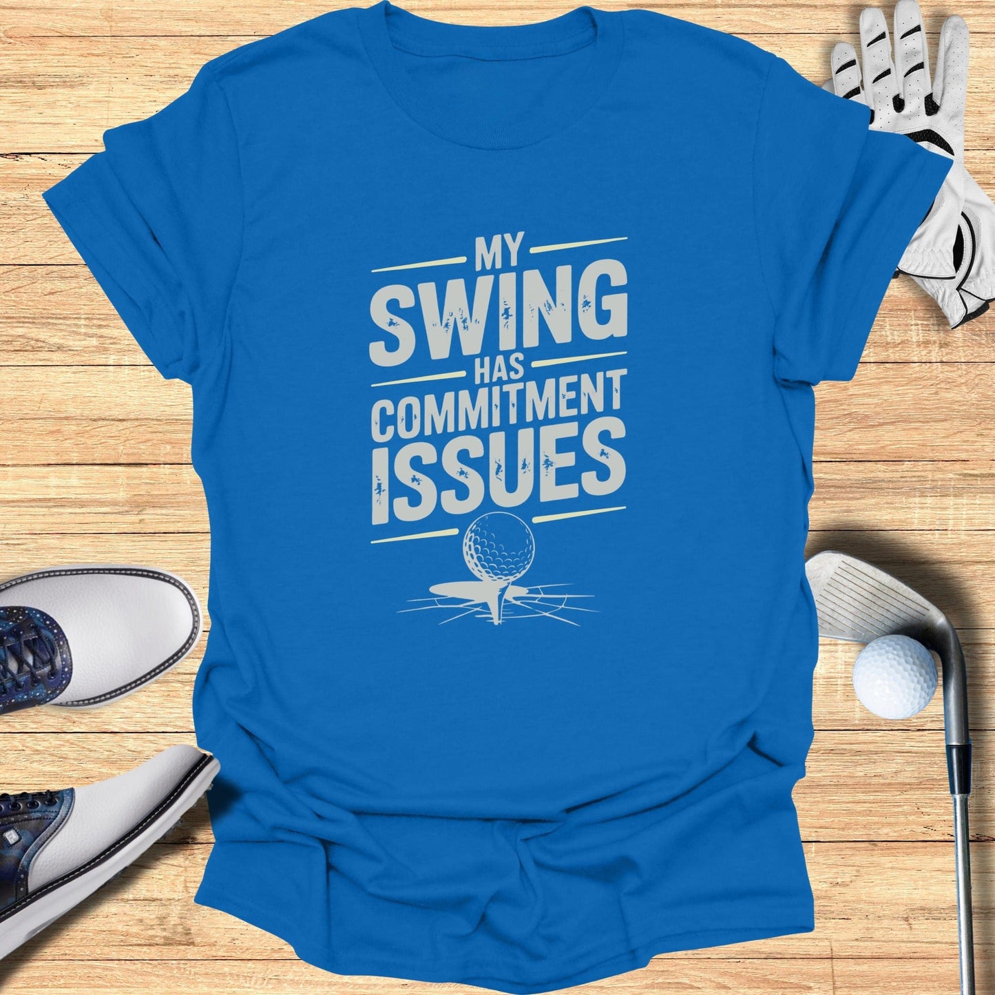 Commitment Issues Swing T-Shirt - Funny Golf Tee by Swing Epic
