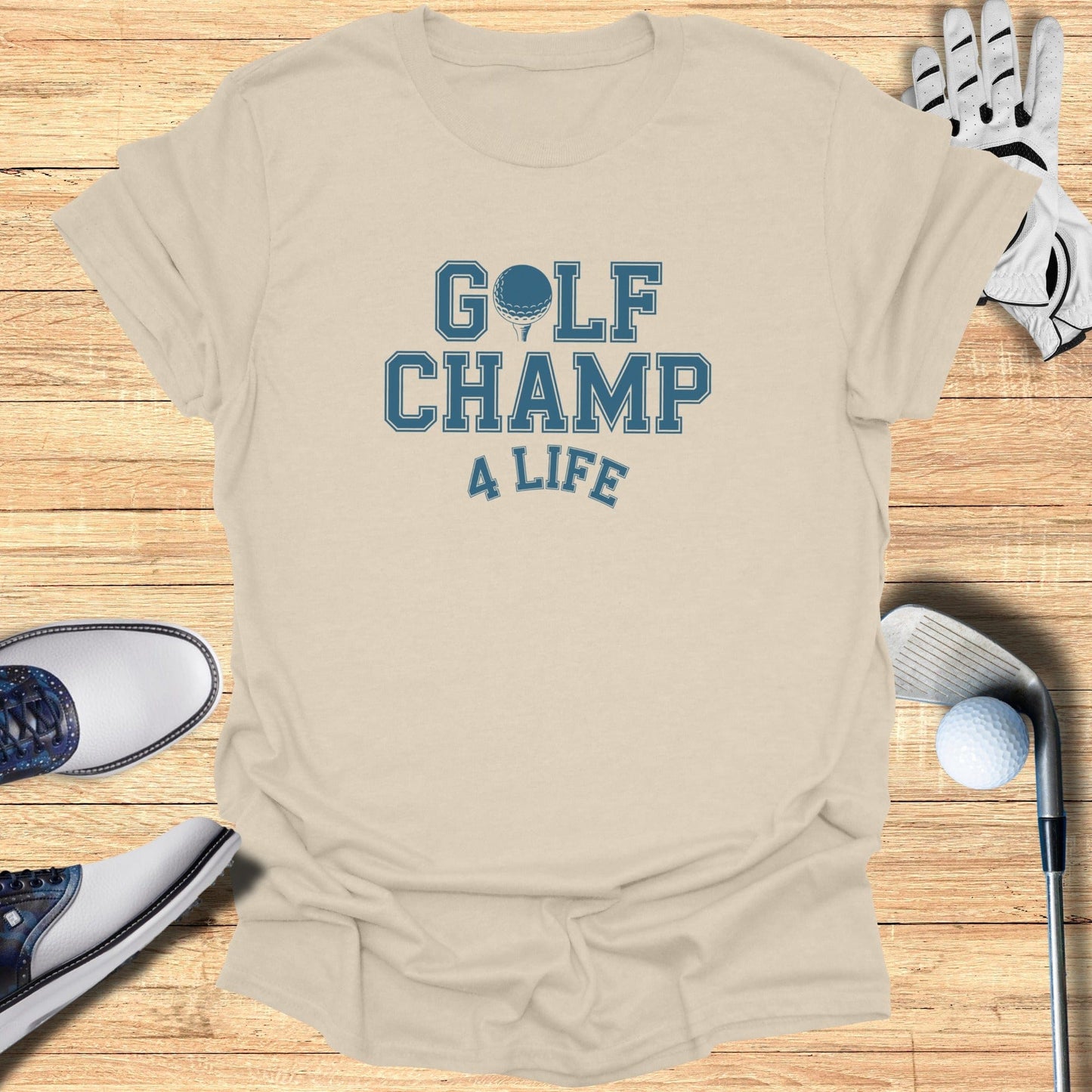 Golf Champ 4 Life T-Shirt - Funny Golf Tee by Swing Epic