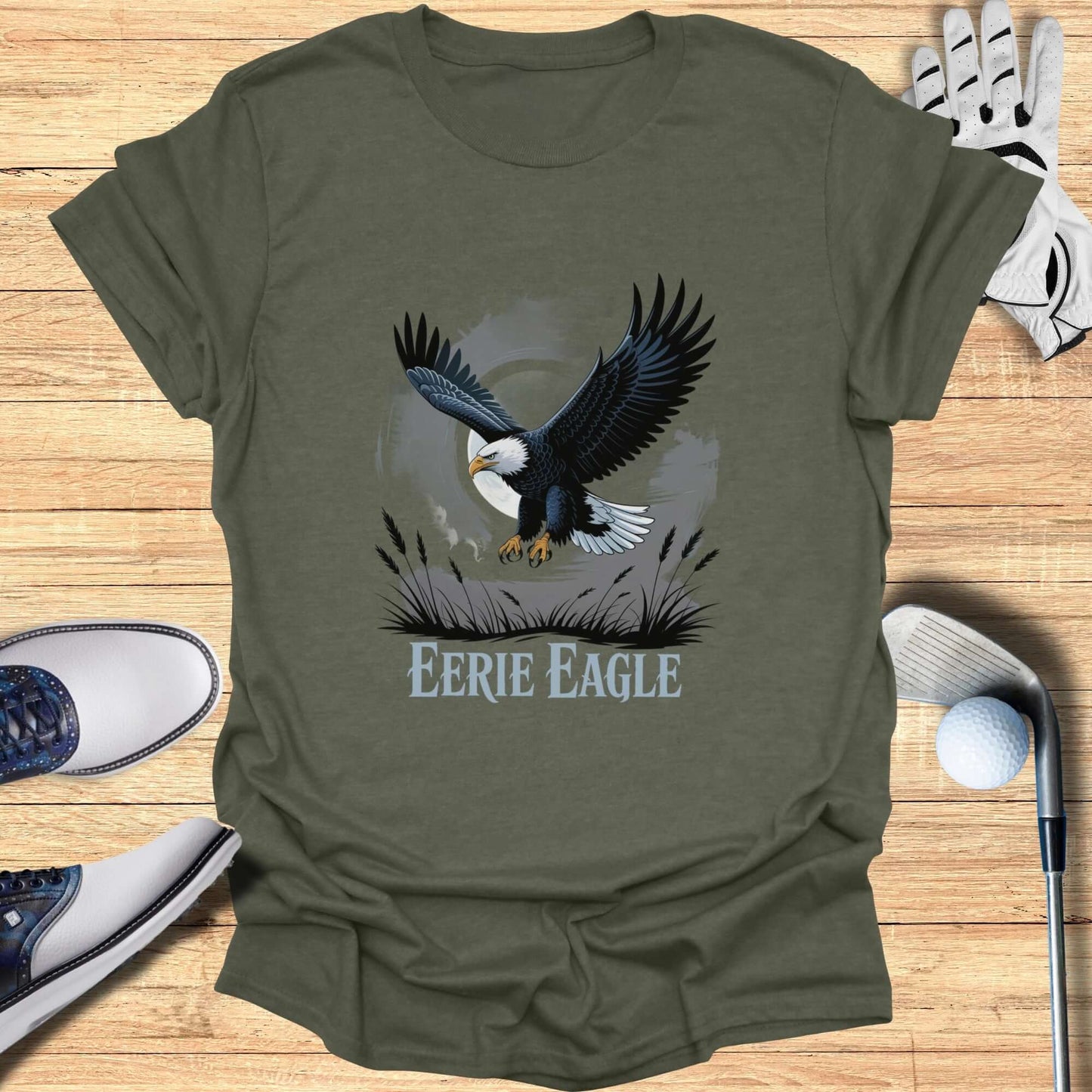 Eerie Eagle T-Shirt - Funny Golf Tee by Swing Epic