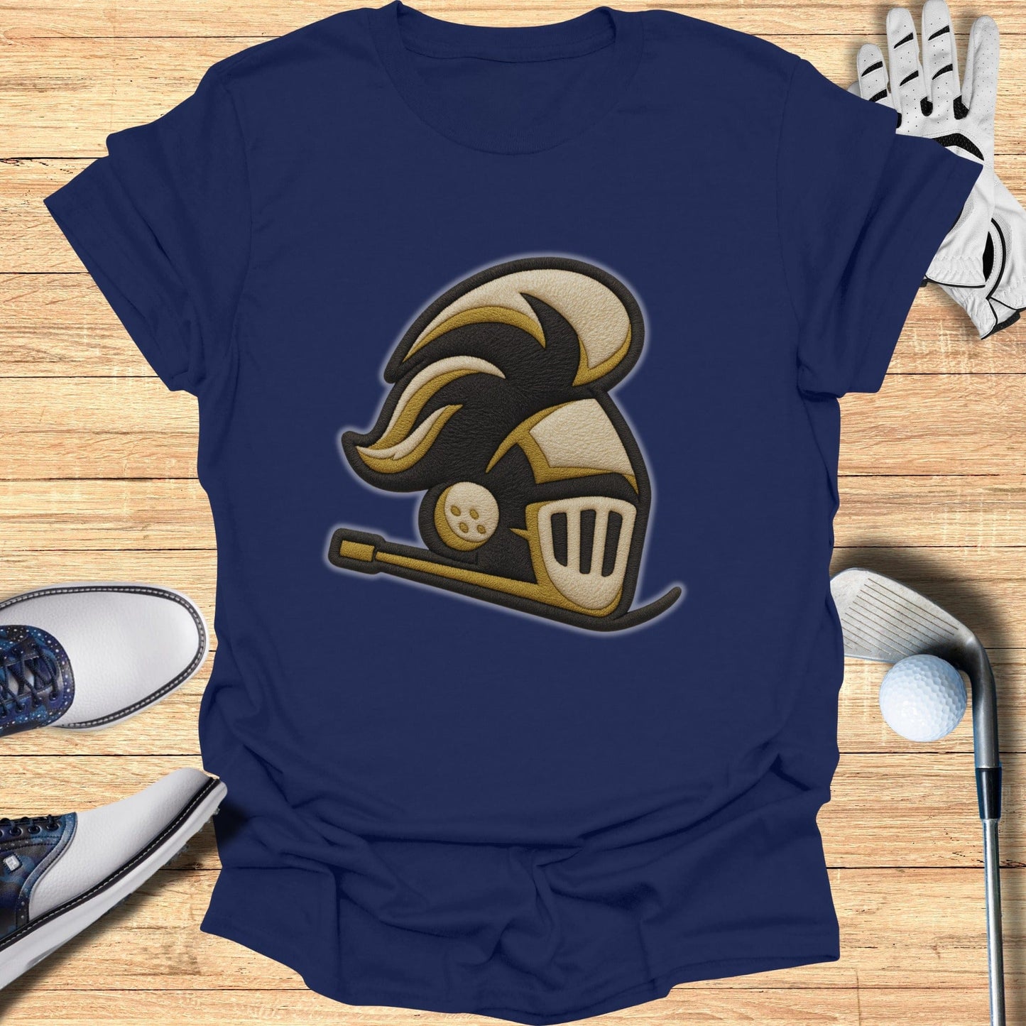 Stylish Shirt Featuring Knight Emblem for Sporty Look