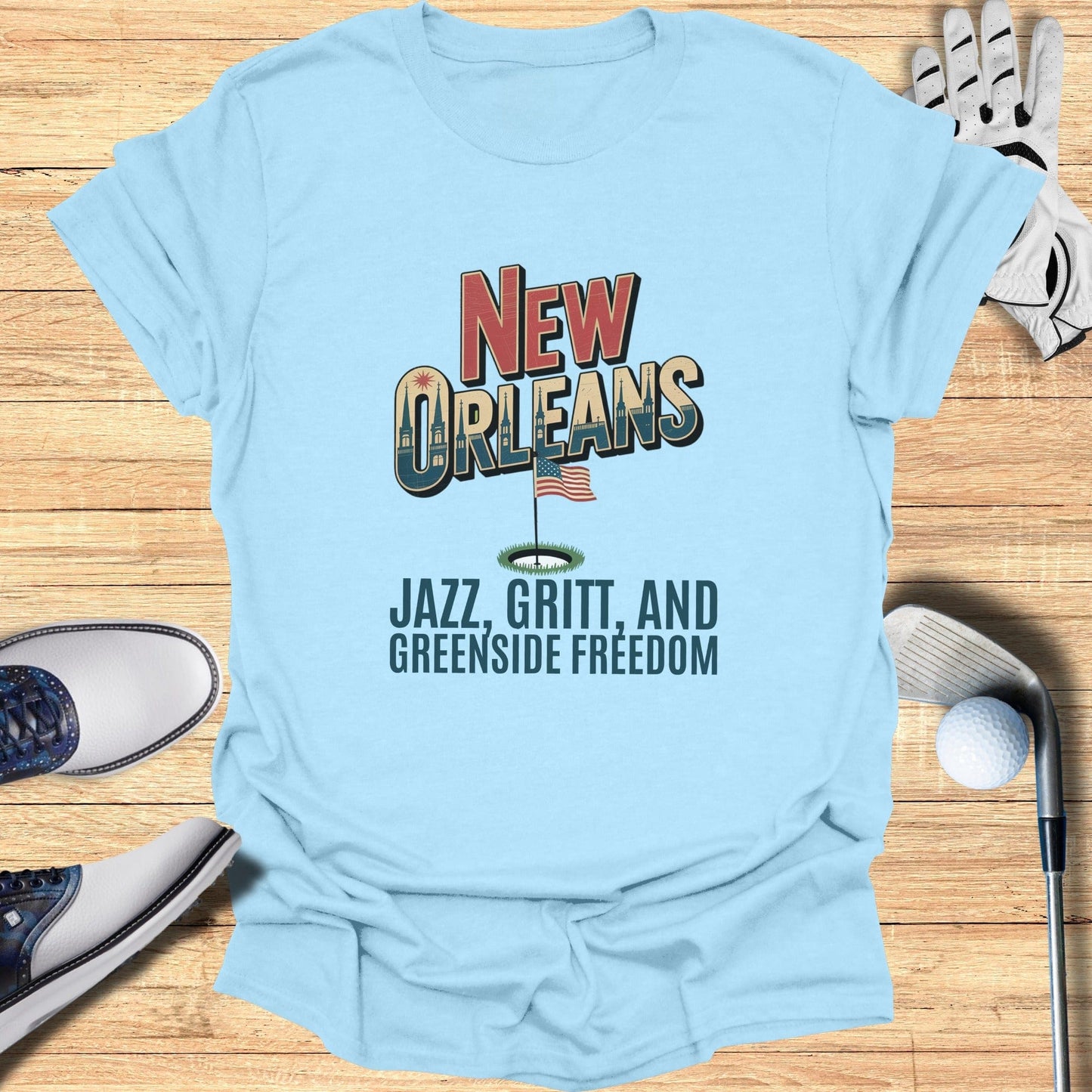 New Orleans Golf T-Shirt - Funny Golf Tee by Swing Epic