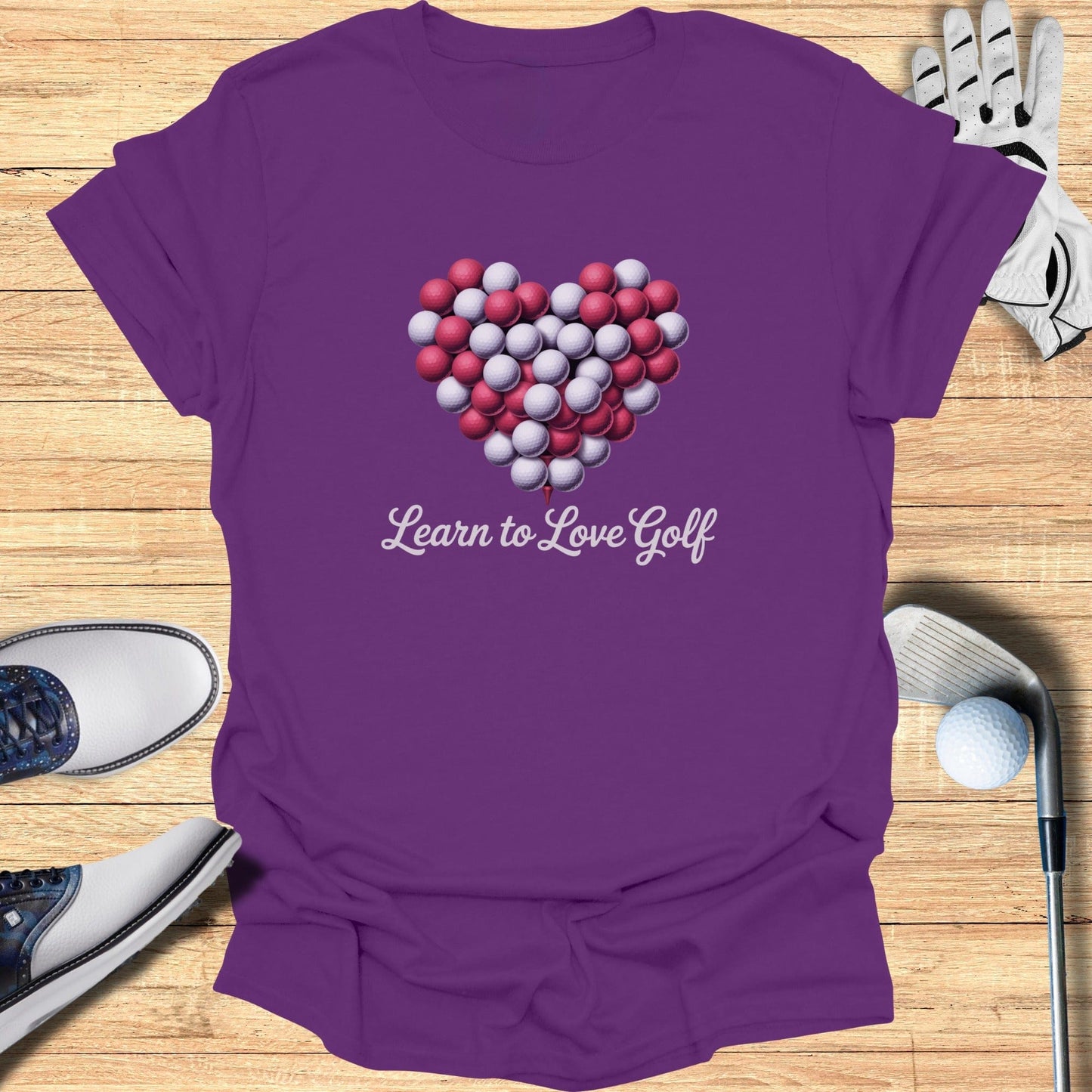 Learn to Love Golf T-Shirt - Funny Golf Tee by Swing Epic
