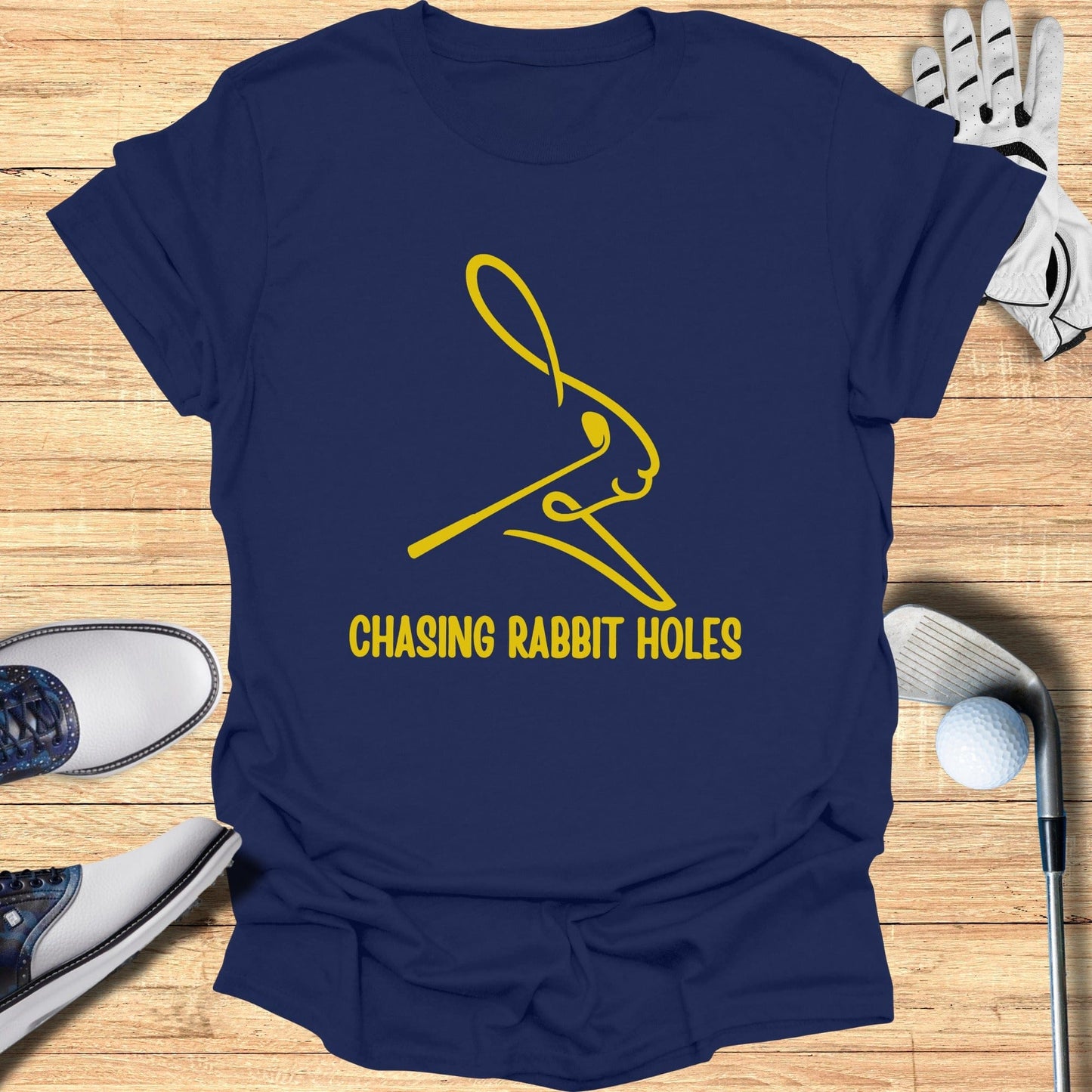 Chasing Rabbit Holes Graphic Tee Shirt