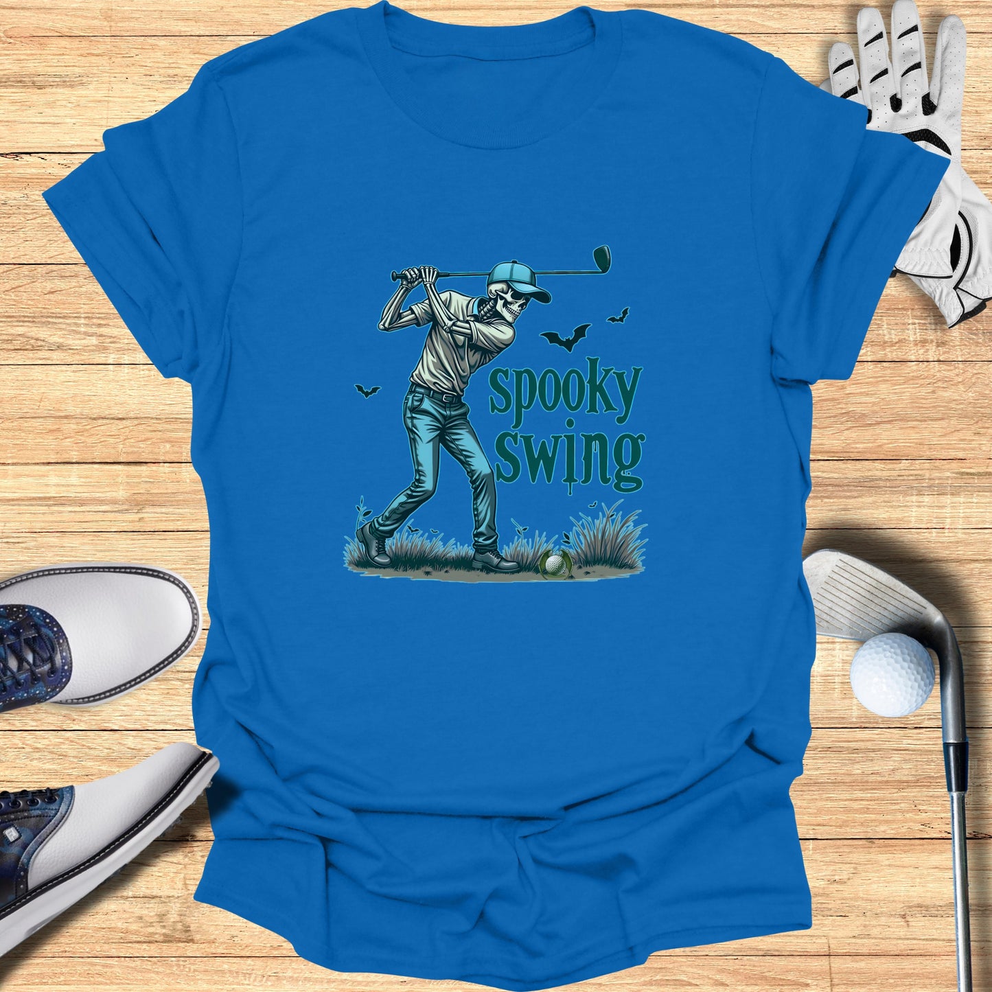 Spooky Swing Graphic Tee Perfect for Golf Lovers product type