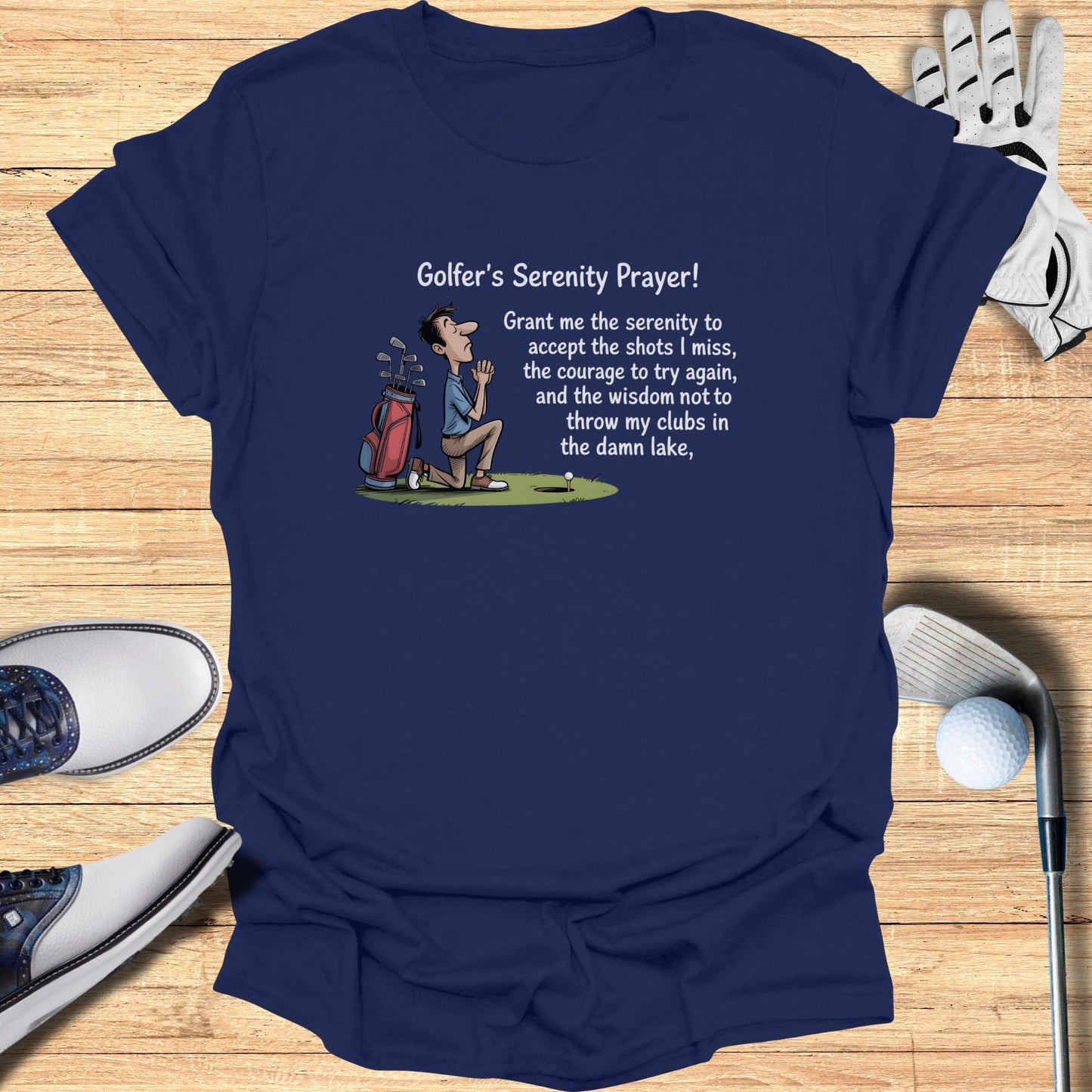 Golfer's Serenity Prayer for Golf Lovers T-shirt