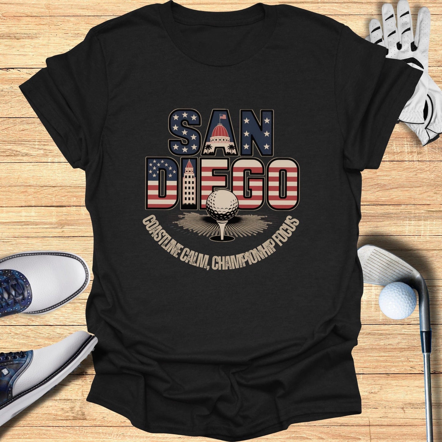 San Diego Golf T-Shirt - Funny Golf Tee by Swing Epic