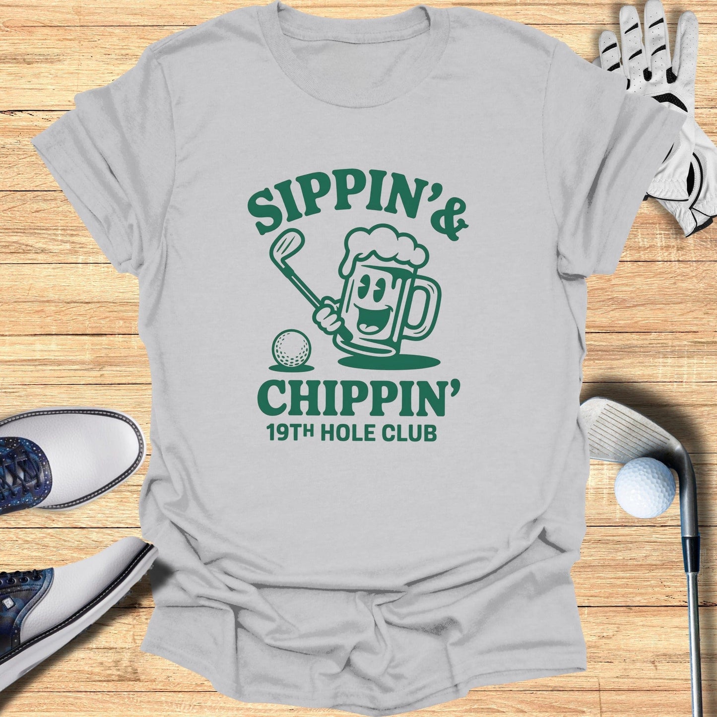 Sippin’ & Chippin’ T-Shirt - Funny Golf Tee by Swing Epic