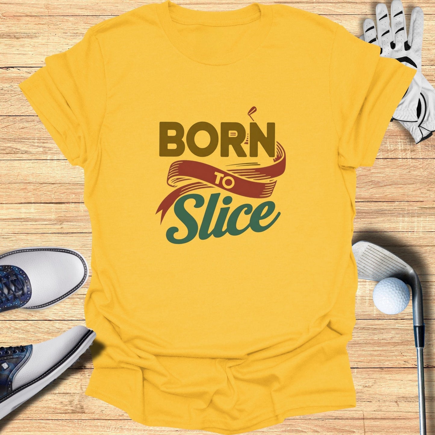 Born To Slice T-Shirt - Funny Golf Tee by Swing Epic