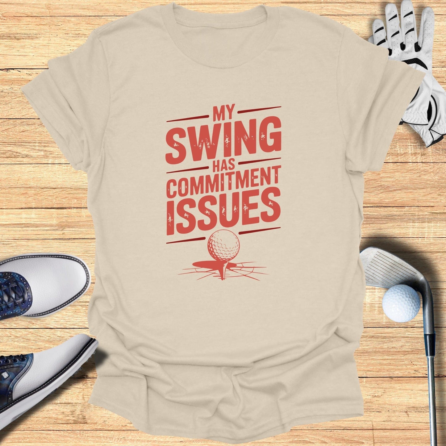 Commitment Issues Swing T-Shirt - Funny Golf Tee by Swing Epic