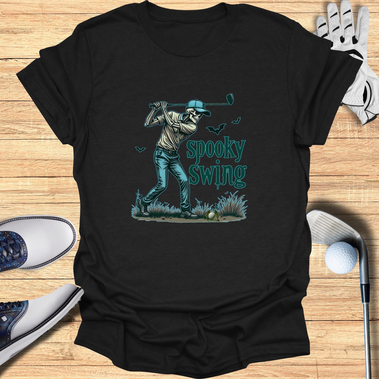 Spooky Swing Golf Halloween Theme Funny Shirt product