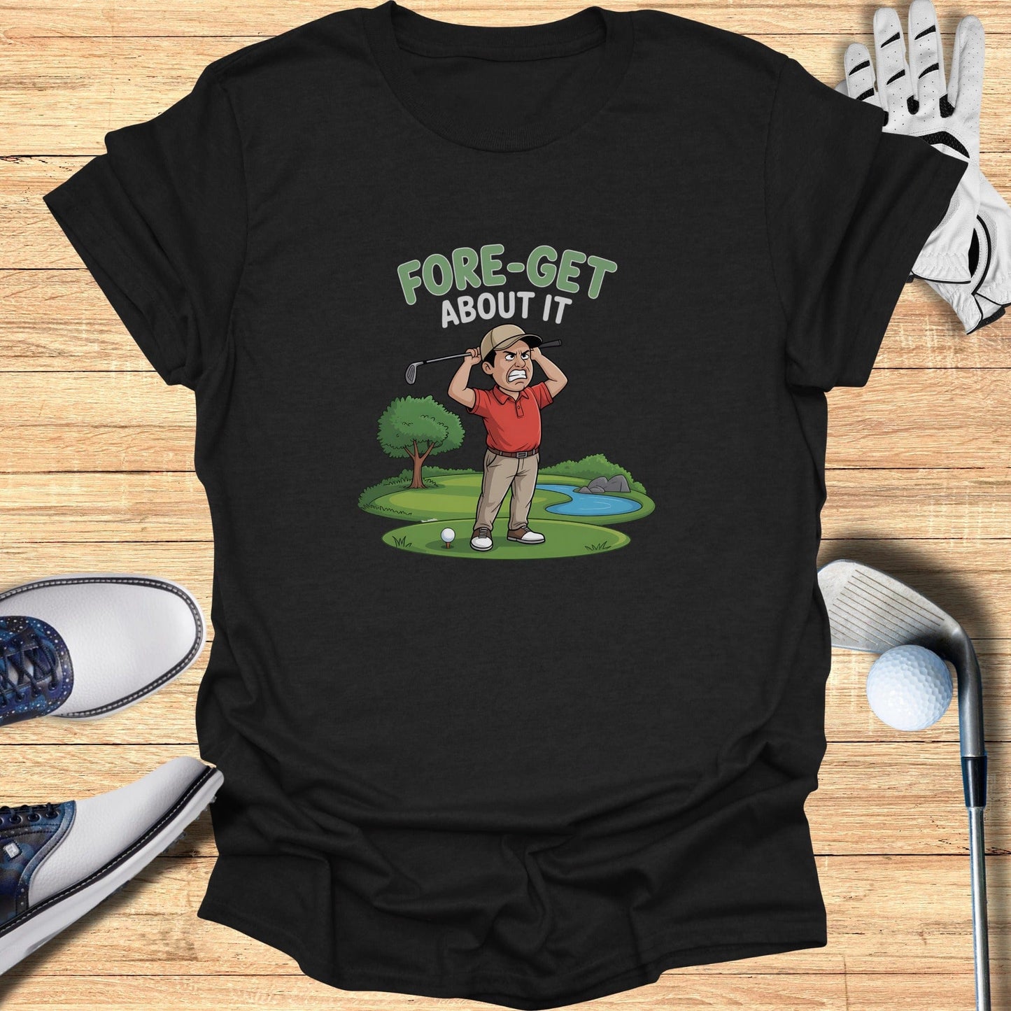 Fore-Get About It T-Shirt - Funny Golf Tee by Swing Epic
