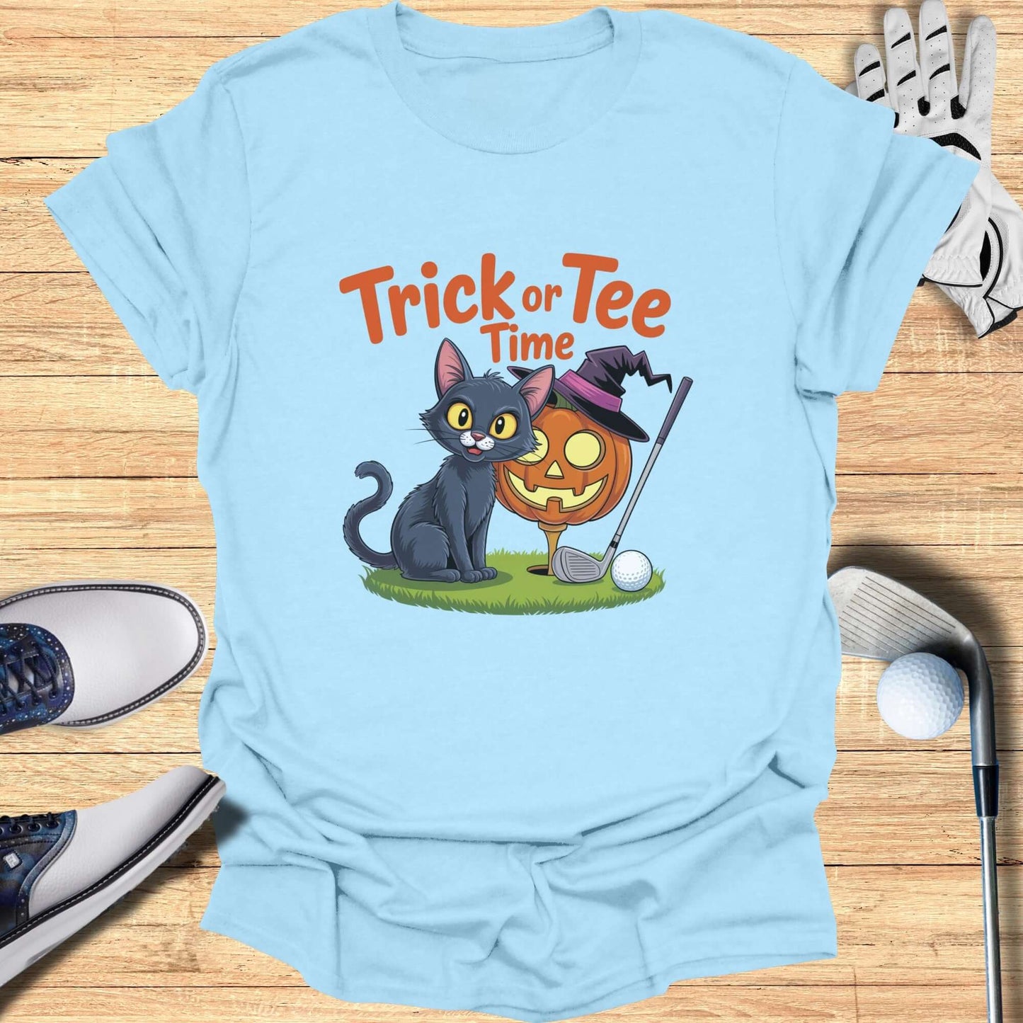 Trick or Tee Time T-Shirt - Funny Golf Tee by Swing Epic
