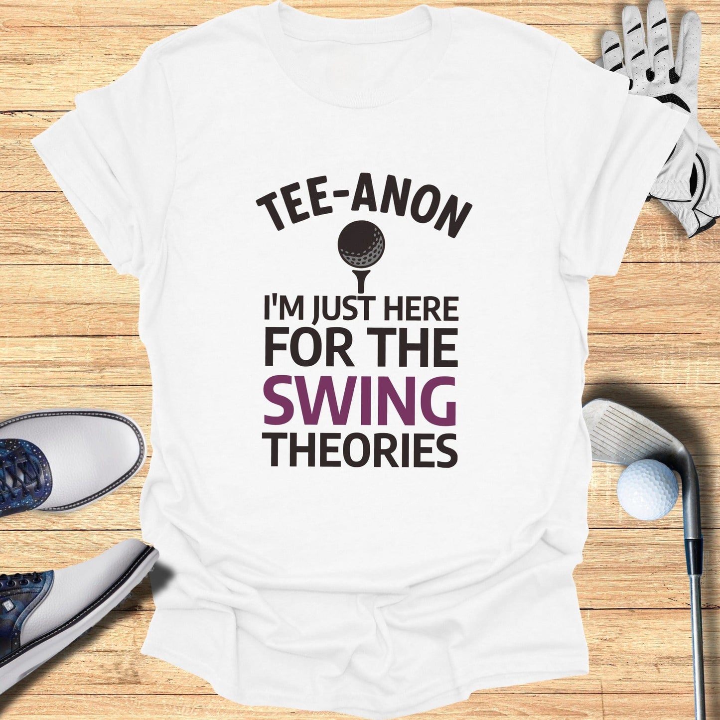 Tee-Anon T-Shirt - Funny Golf Tee by Swing Epic