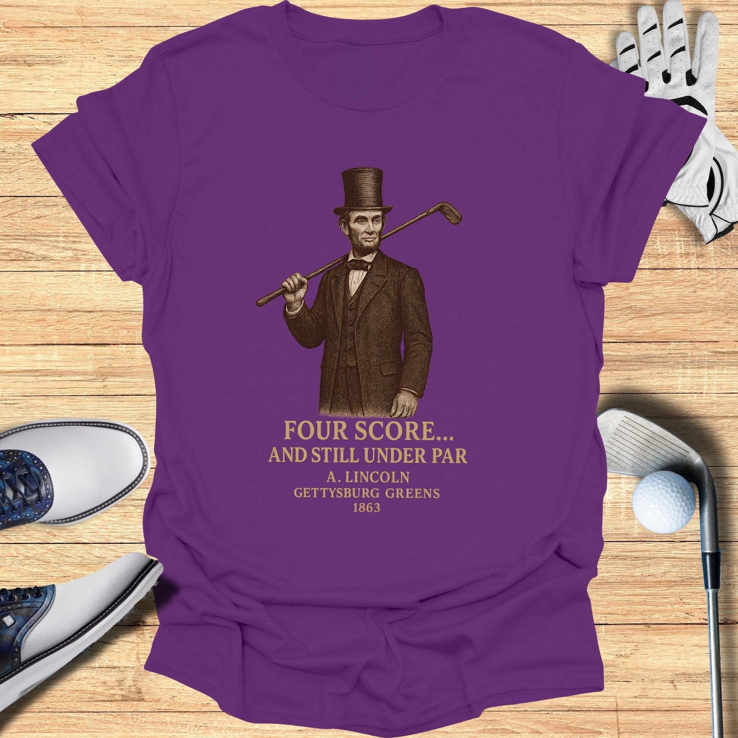 Four Score T-Shirt - Funny Golf Tee by Swing Epic