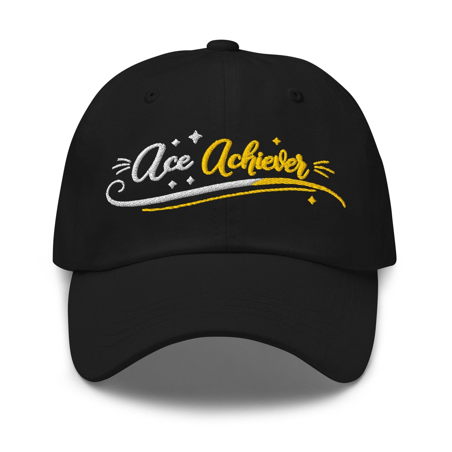 Ace Achiever Sparkle Magic Swirl Embroidered Golf Cap - Funny Golf Tee by Swing Epic