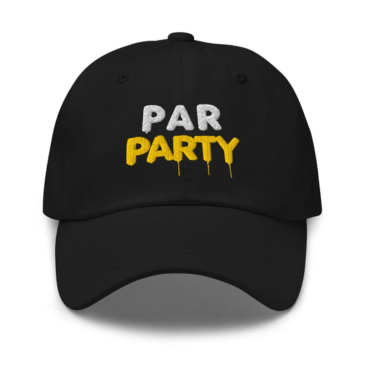Par Party Fun Embroidered Golf Cap - Funny Golf Tee by Swing Epic