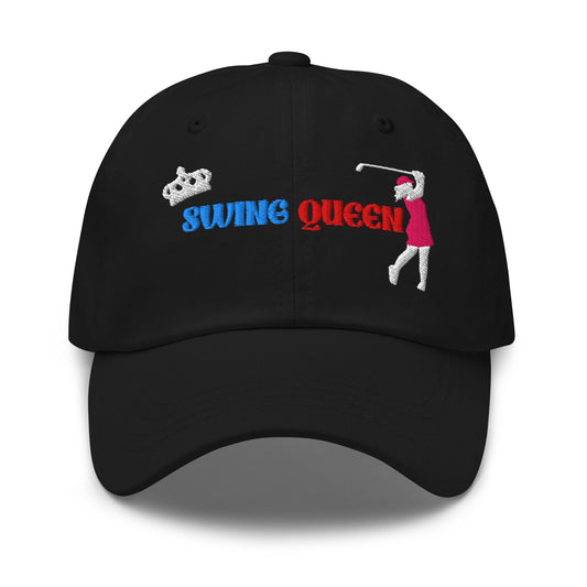 Swing Queen Embroidered Golf Cap - Funny Golf Tee by Swing Epic