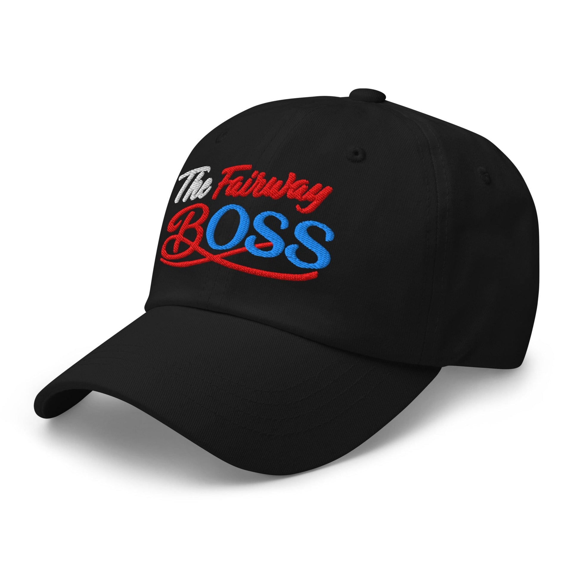 The Fairway Boss Sparkling Glitter Print Embroidered Golf Cap - Funny Golf Tee by Swing Epic