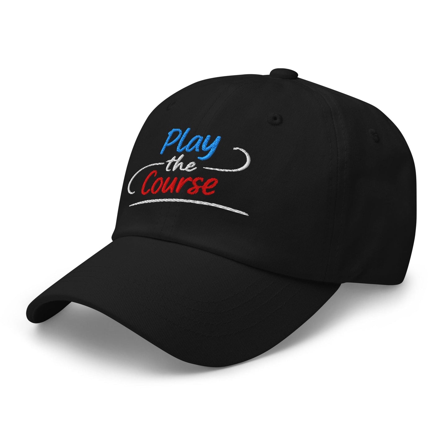 Play the Course Fun Spirit Embroidered Golf Cap - Funny Golf Tee by Swing Epic