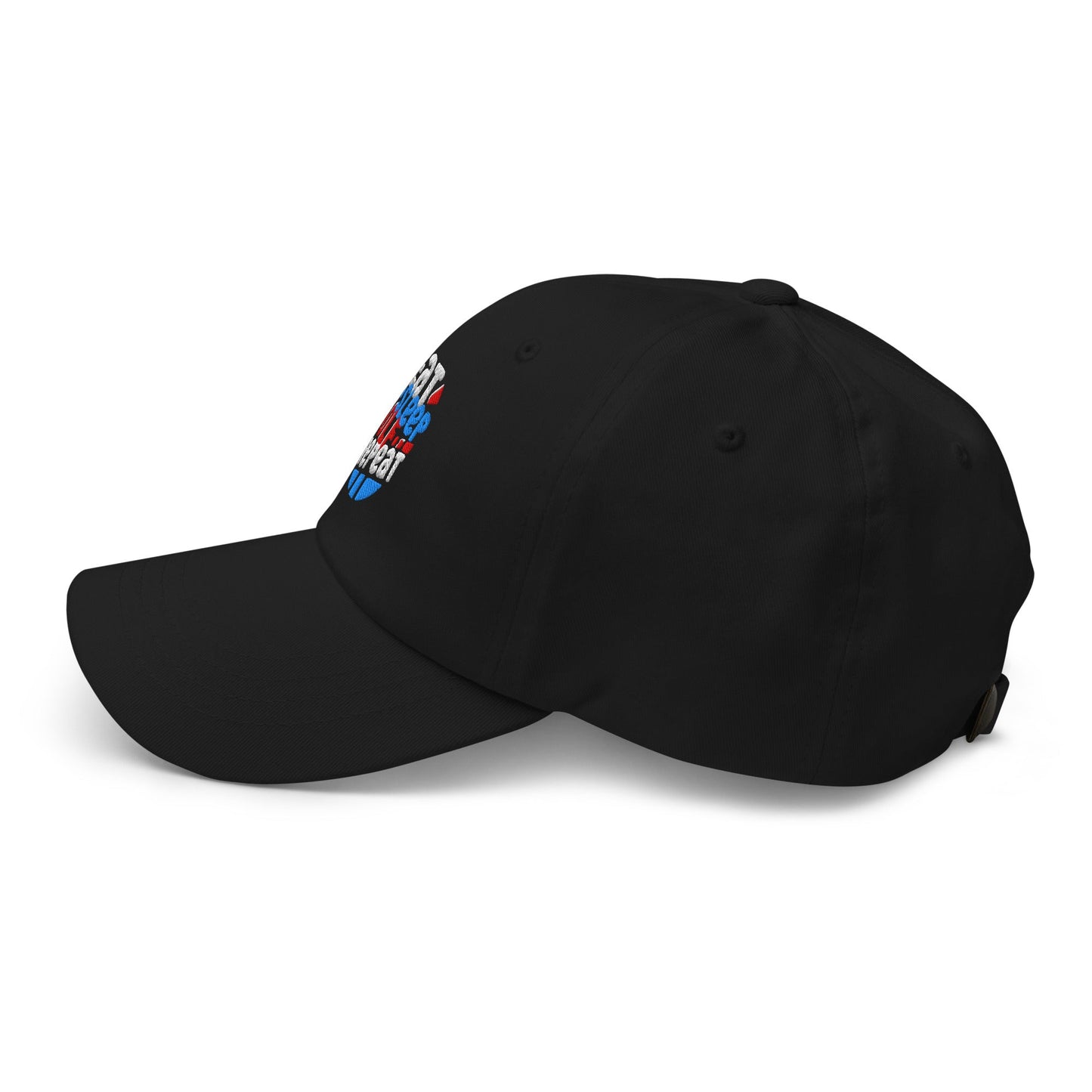 Eat Sleep Golf Repeat Fun Design Embroidered Golf Cap - Funny Golf Tee by Swing Epic