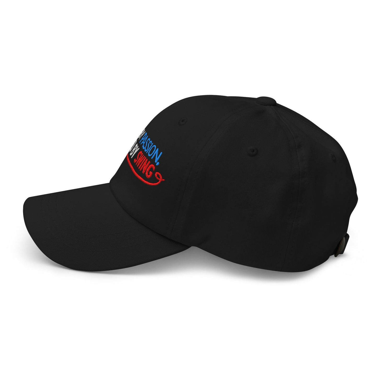 Driven by Passion Powered by Swing Embroidered Golf Cap - Funny Golf Tee by Swing Epic