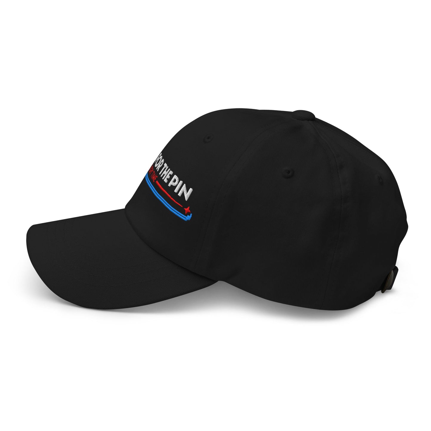 Aiming for the Pin Every Time Engaging Embroidered Golf Cap - Funny Golf Tee by Swing Epic