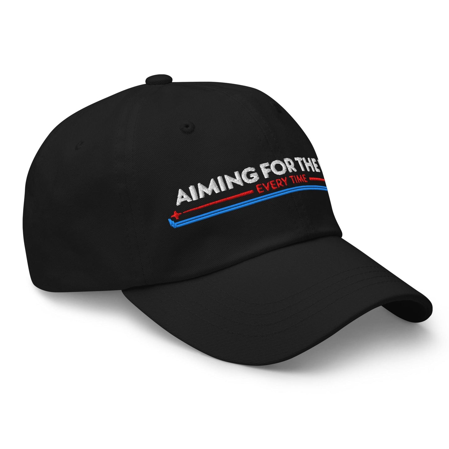 Aiming for the Pin Every Time Engaging Embroidered Golf Cap - Funny Golf Tee by Swing Epic