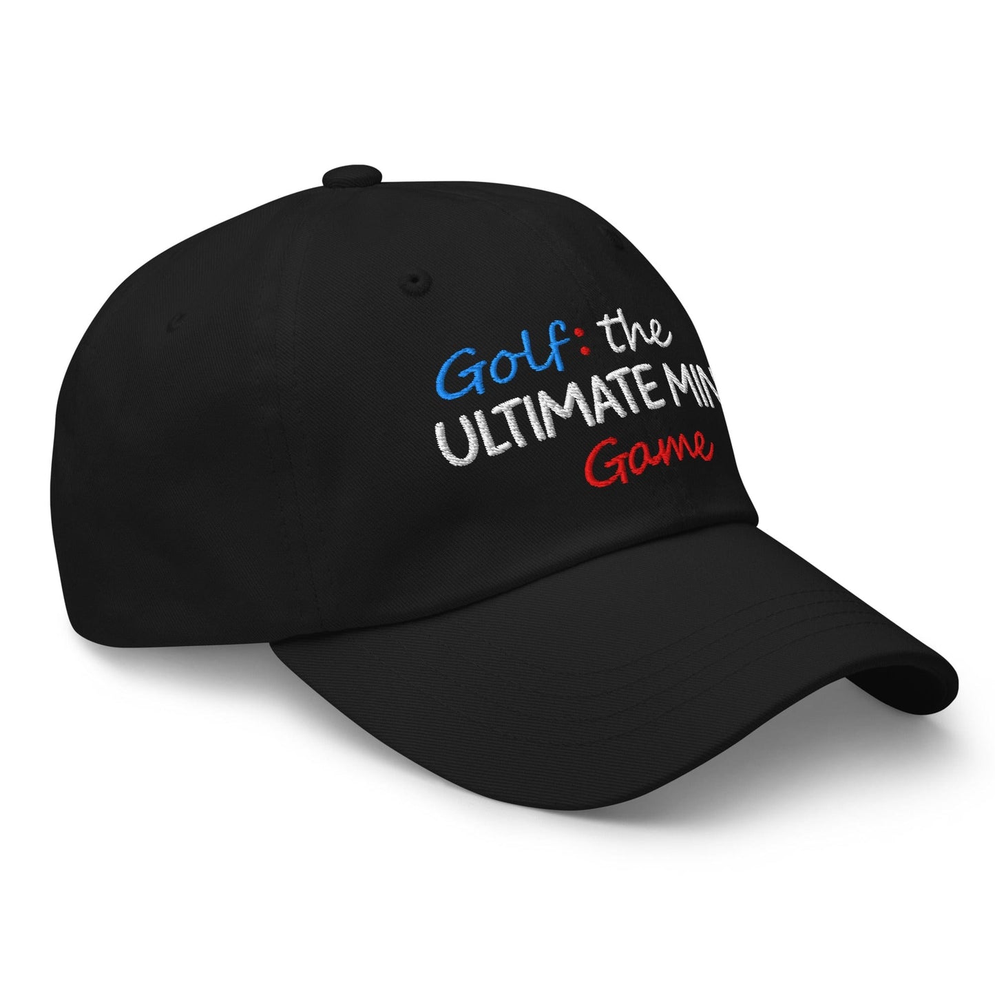Golf: The Ultimate Mind Game Embroidered Golf Cap - Funny Golf Tee by Swing Epic
