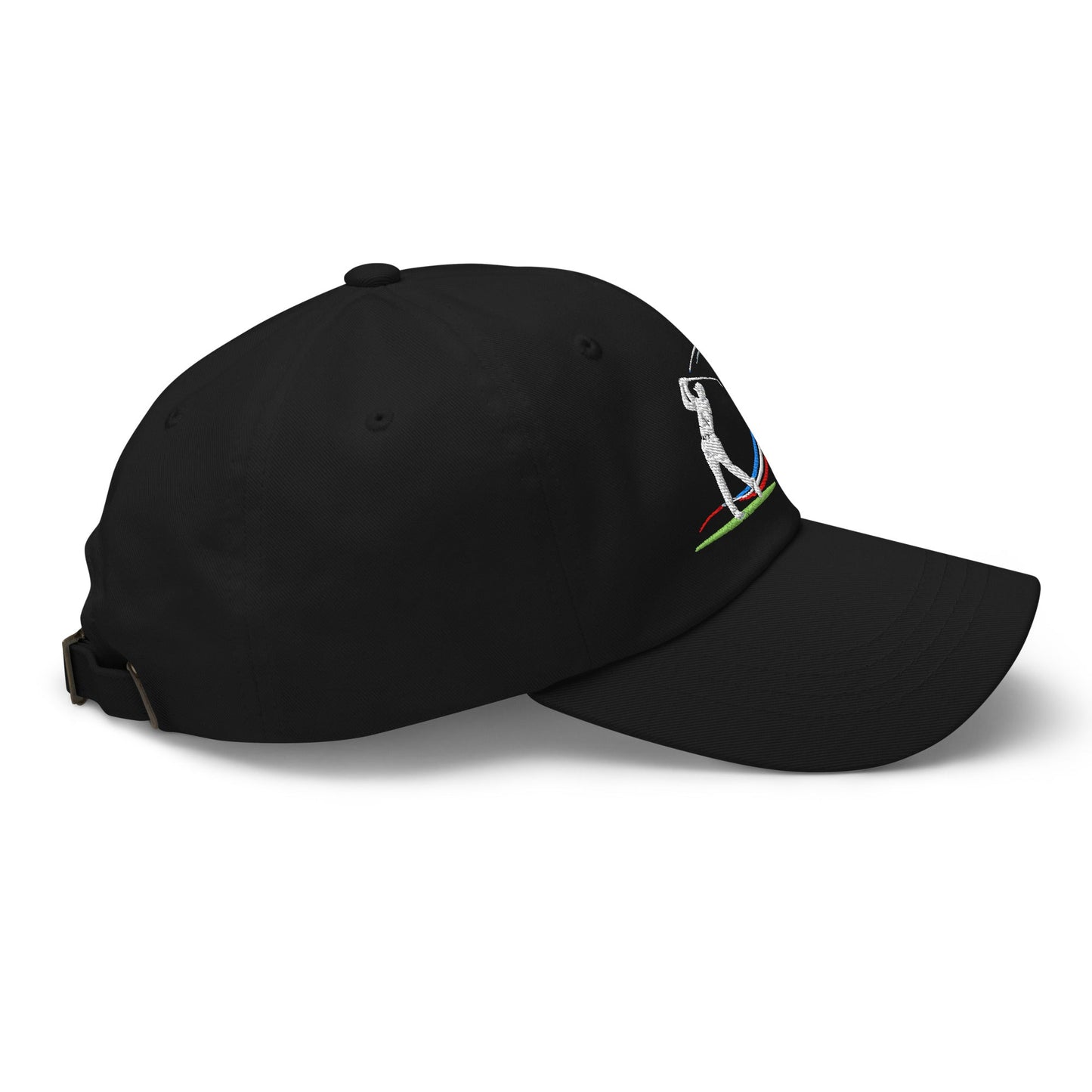 Swing Into Action Dynamic Design Embroidered Golf Cap - Funny Golf Tee by Swing Epic