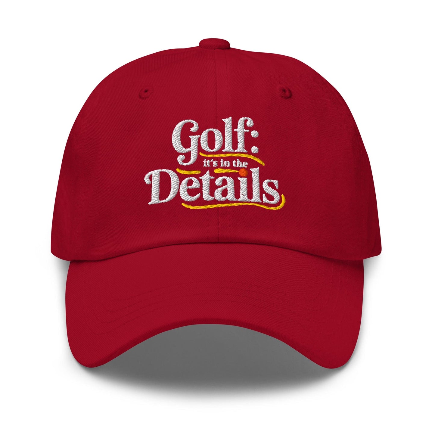 Golf It's In The Details Quirky Engaging Embroidered Golf Cap - Funny Golf Tee by Swing Epic