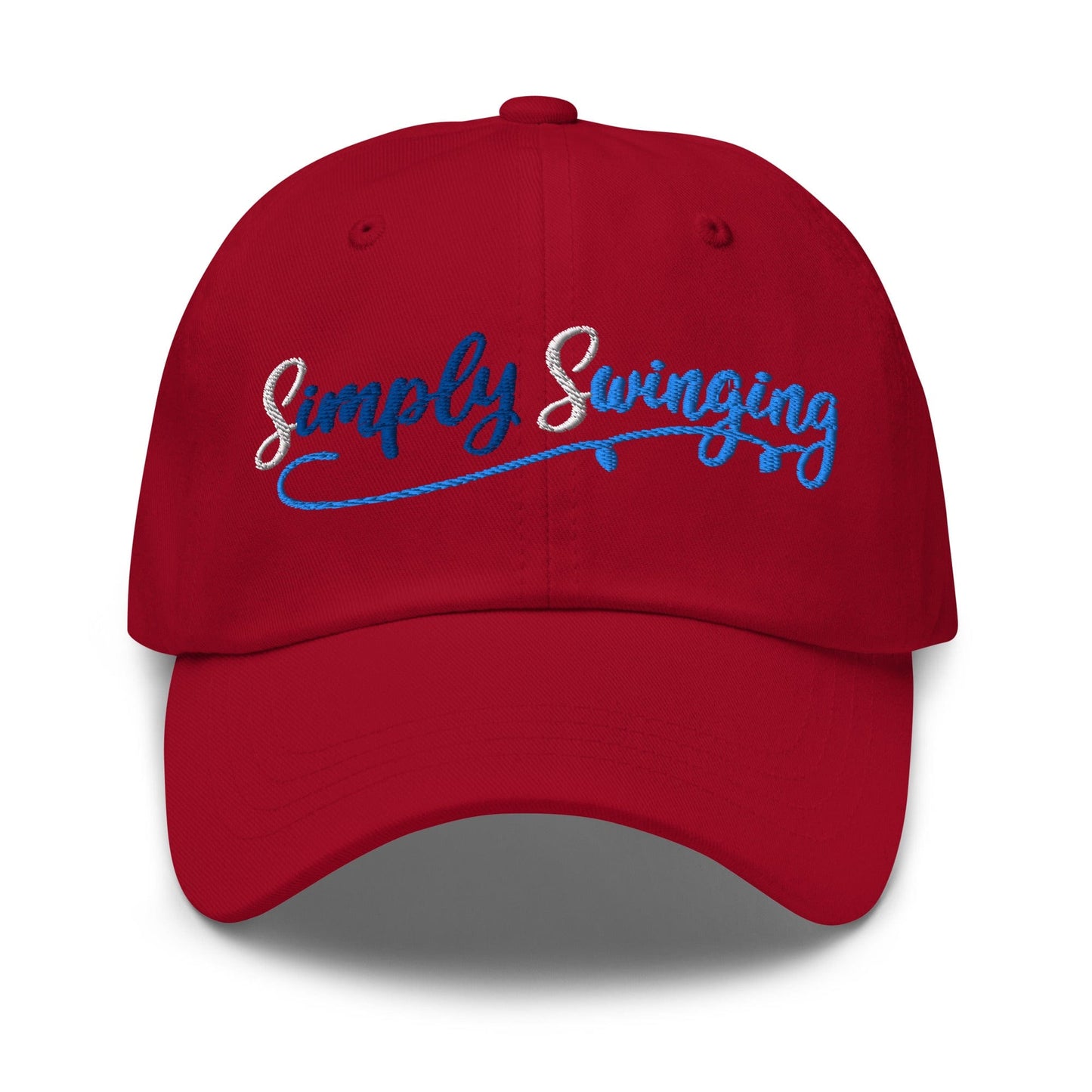 Simply Swinging Quirky Fun Embroidered Golf Cap - Funny Golf Tee by Swing Epic