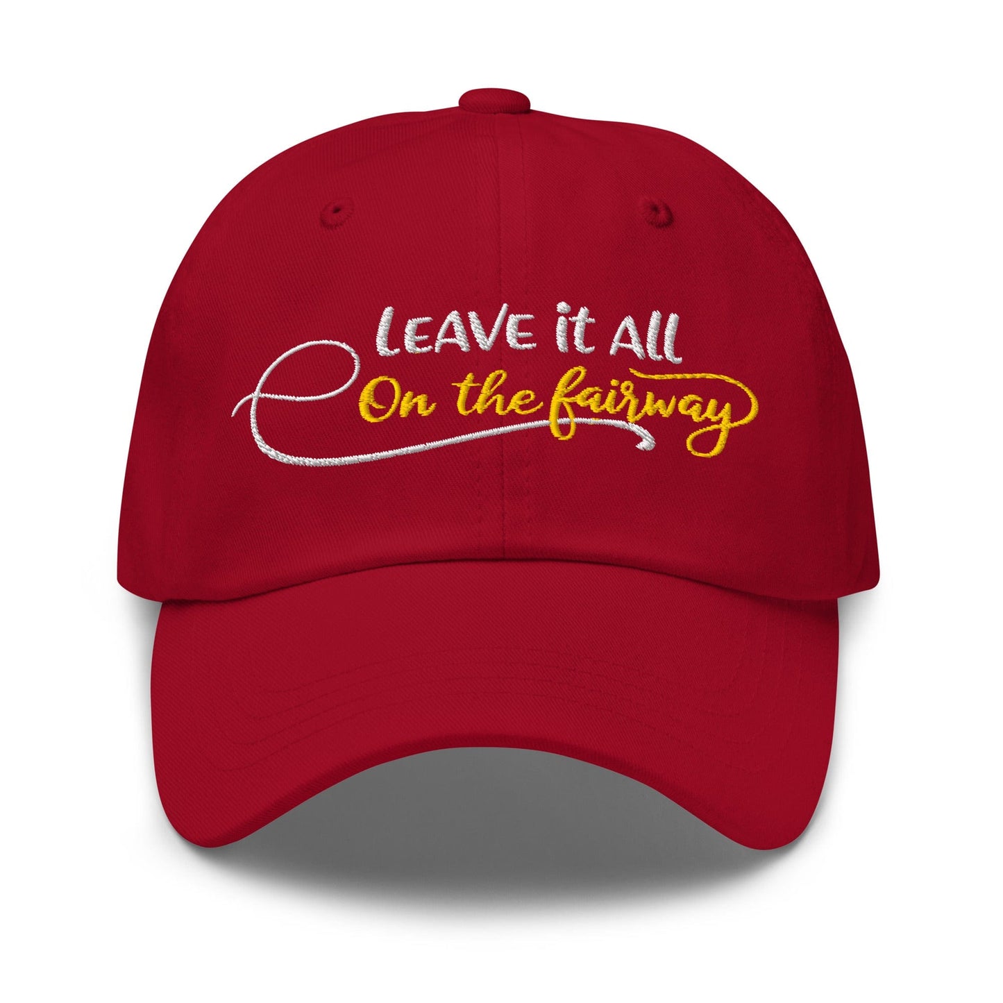 Leave it All on The Fairway Fun and Unique Embroidered Golf Cap - Funny Golf Tee by Swing Epic