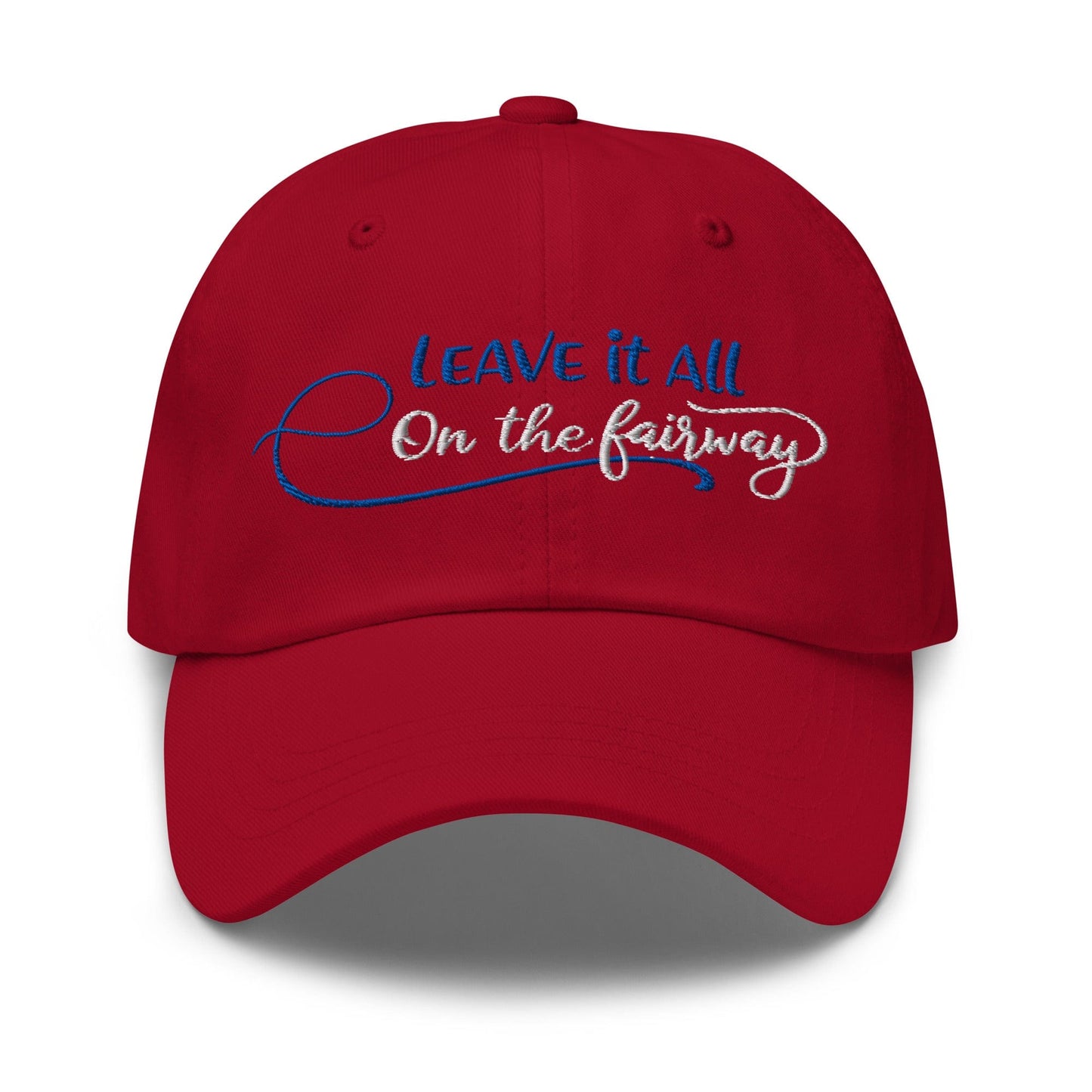 Leave it All on The Fairway Fun and Unique Embroidered Golf Cap - Funny Golf Tee by Swing Epic