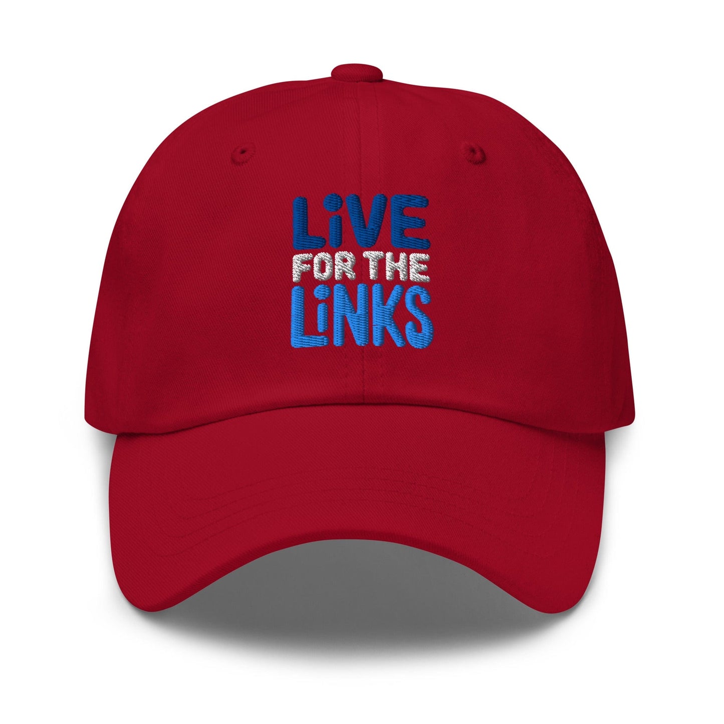 Live For The Links Fun Embroidered Golf Cap - Funny Golf Tee by Swing Epic