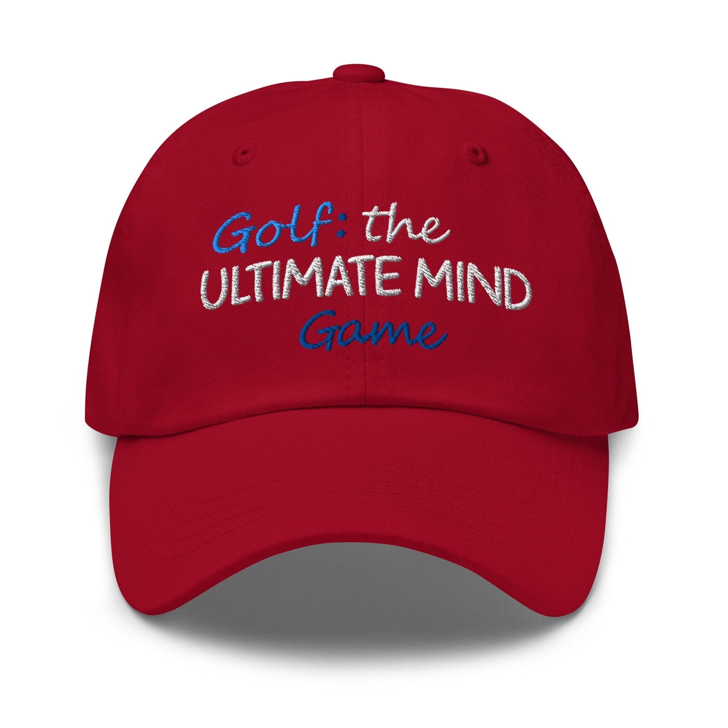 Golf: The Ultimate Mind Game Embroidered Golf Cap - Funny Golf Tee by Swing Epic