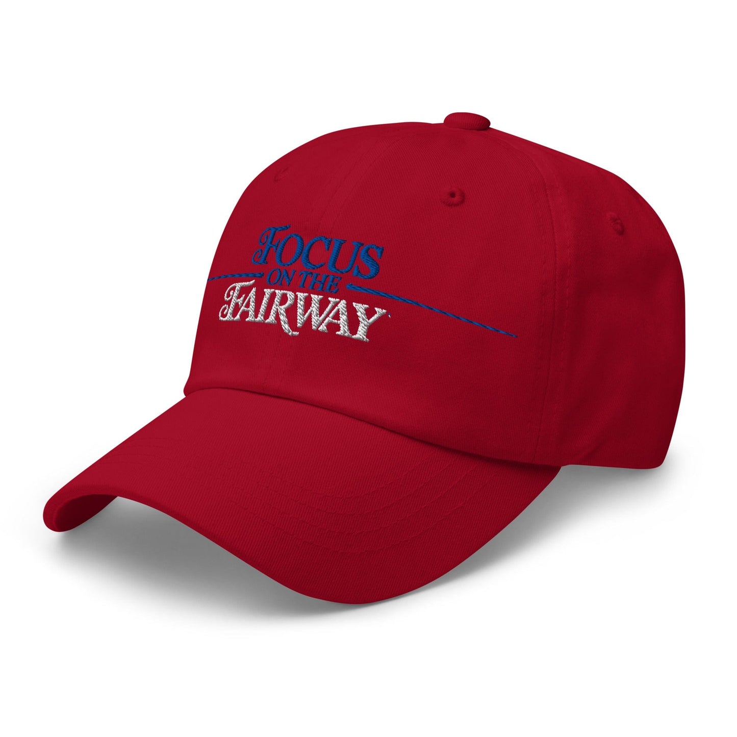 Focus on the Fairway Embroidered Golf Cap - Funny Golf Tee by Swing Epic