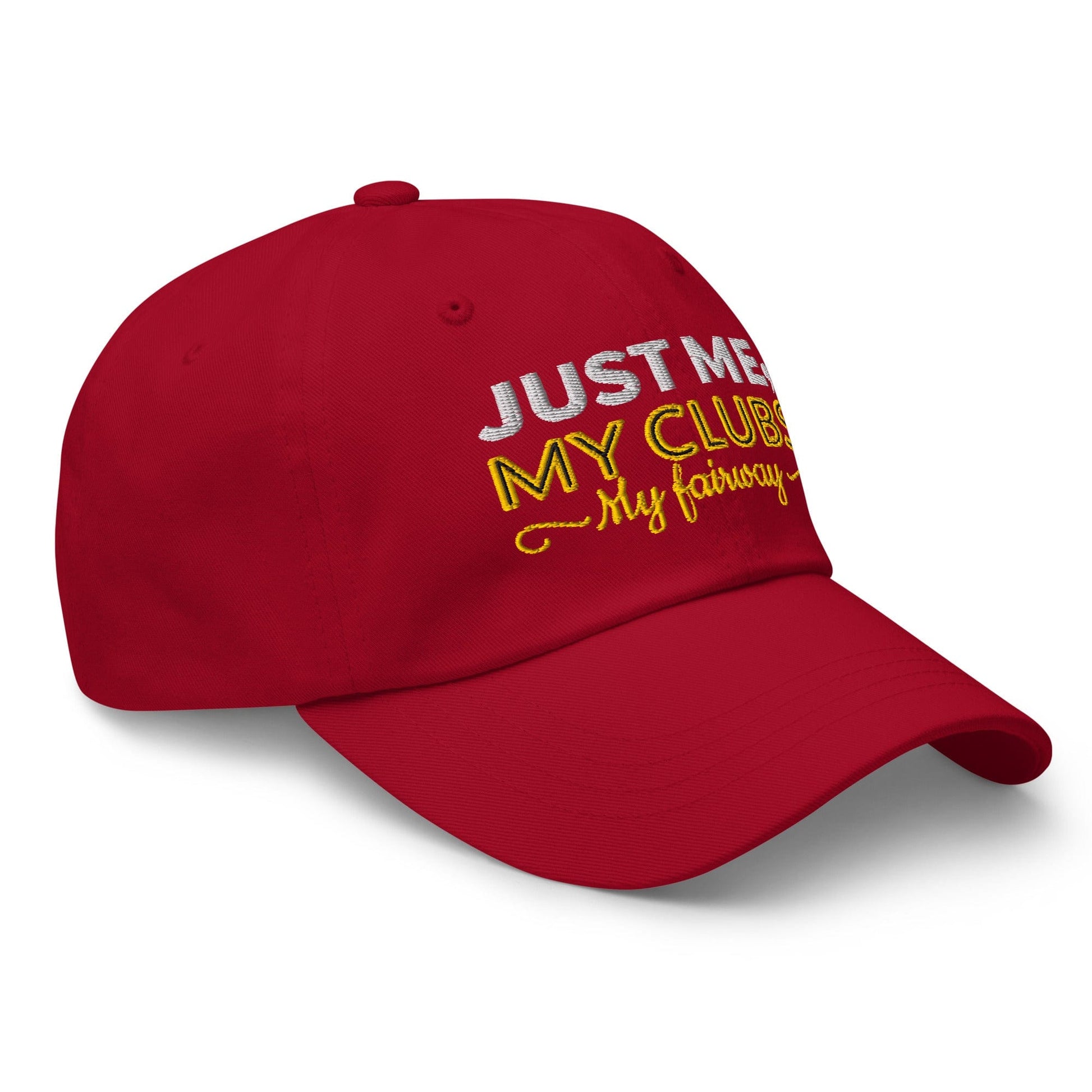 Just Me My Clubs My Fairway Engaging Embroidered Golf Cap - Funny Golf Tee by Swing Epic