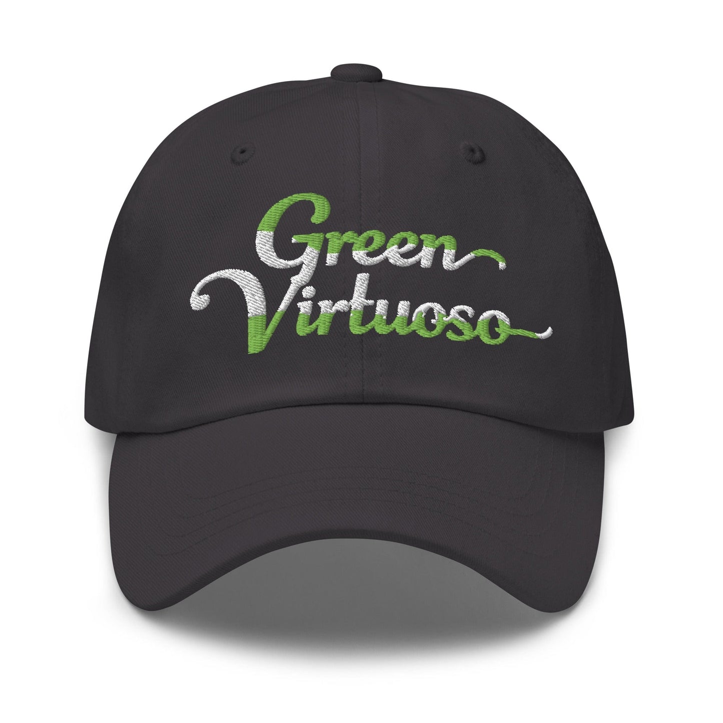 Green Virtuoso Engaging Fun Spirit Embroidered Golf Cap - Funny Golf Tee by Swing Epic