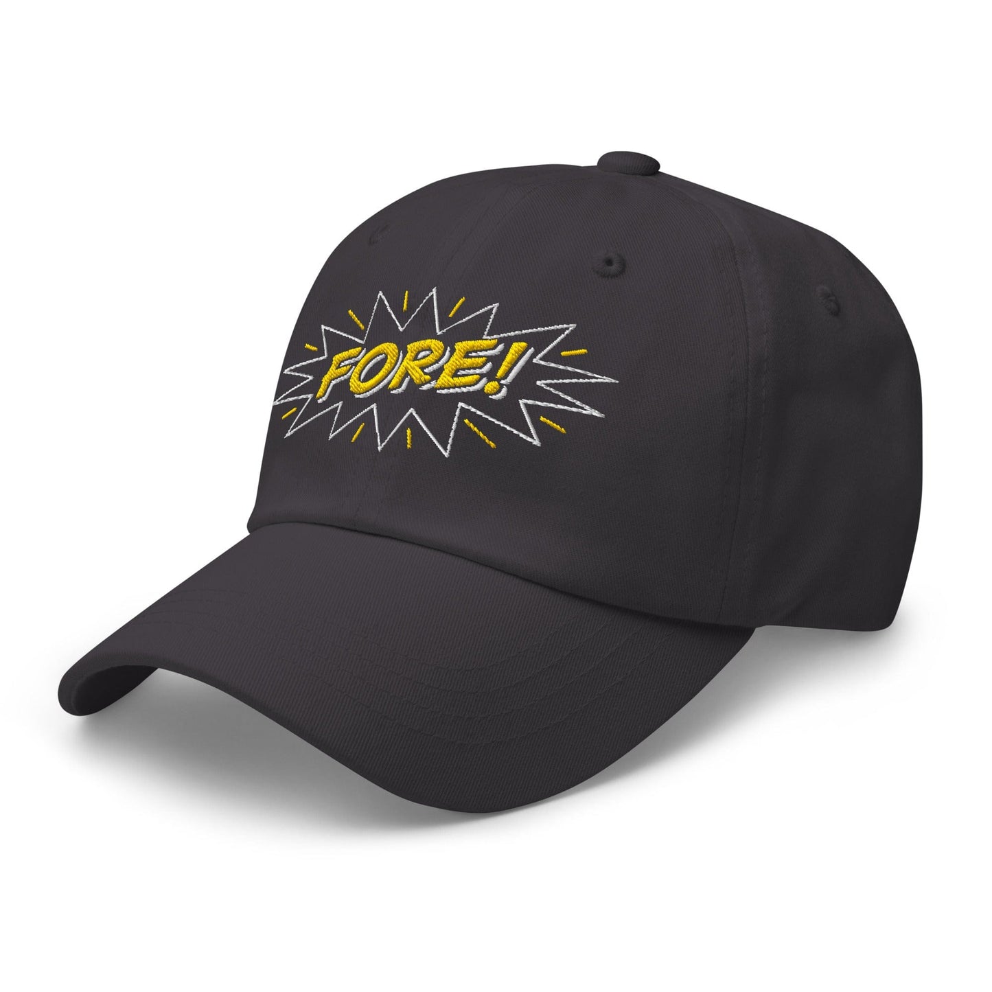 FORE! Quirky and Fun Embroidered Golf Cap - Funny Golf Tee by Swing Epic