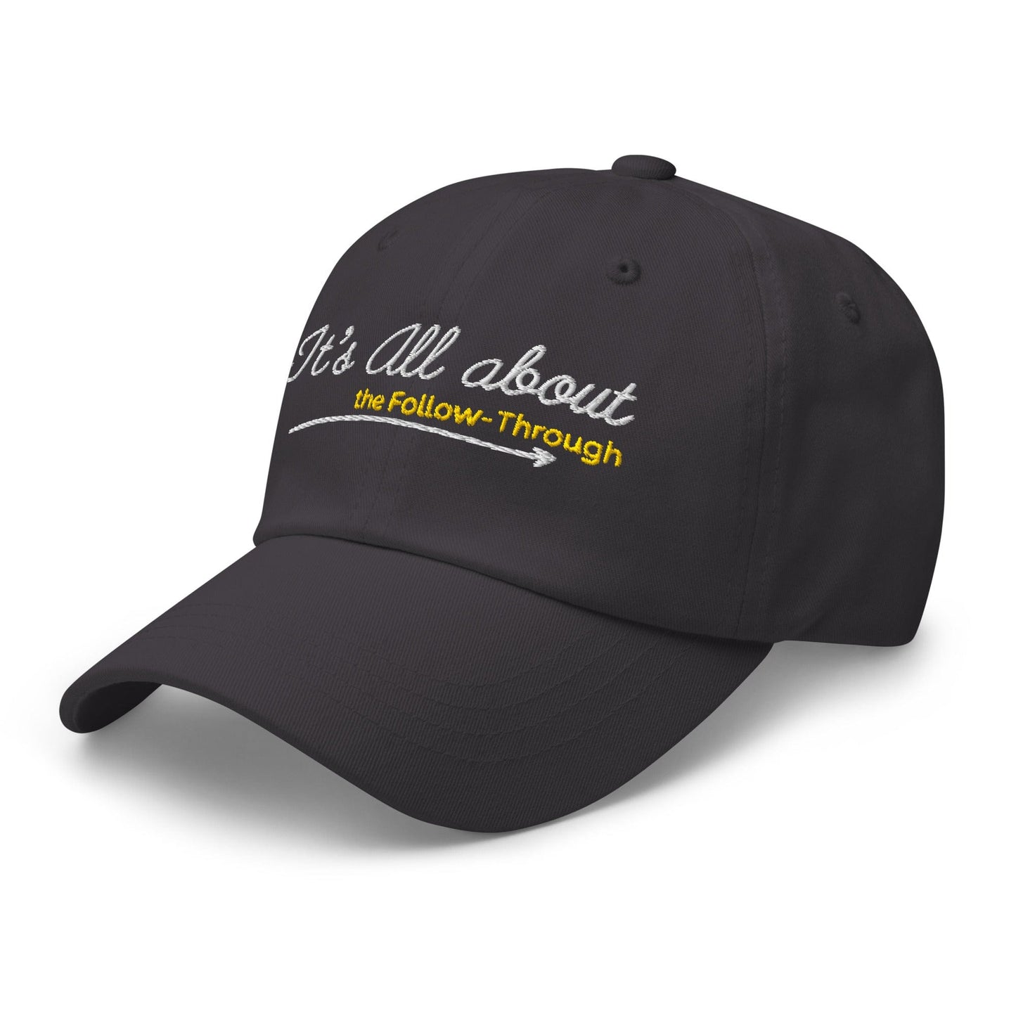 It's All About the Follow-Through Embroidered Golf Cap - Funny Golf Tee by Swing Epic