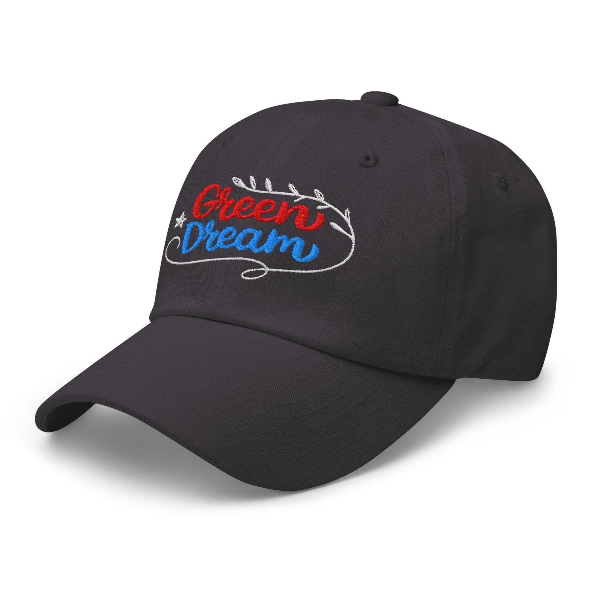 Green Dream Stars and Leaves Fun Embroidered Golf Cap - Funny Golf Tee by Swing Epic