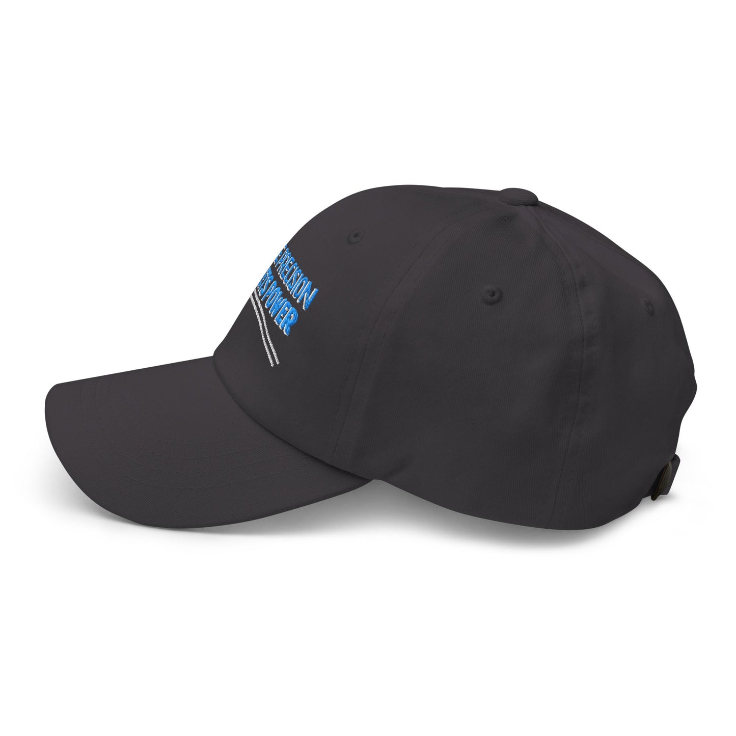 Where Precision Meets Power Embroidered Golf Cap - Funny Golf Tee by Swing Epic