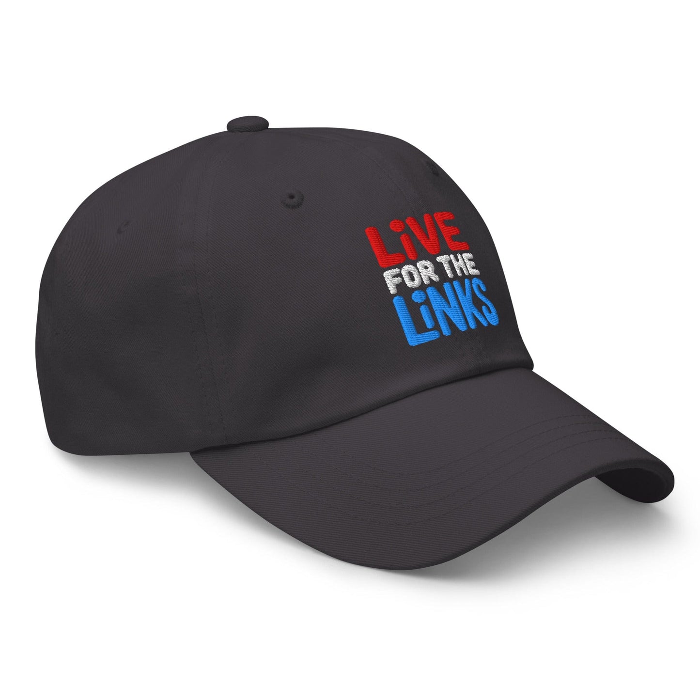 Live For The Links Fun Embroidered Golf Cap - Funny Golf Tee by Swing Epic