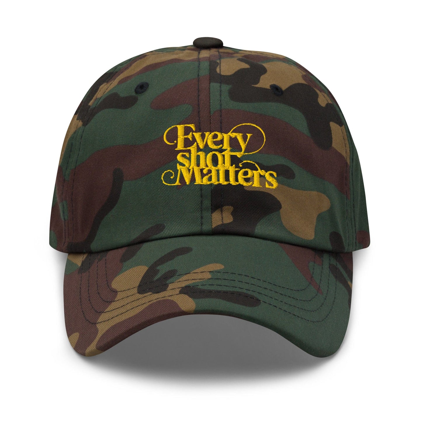 Every Shot Matters Fun Quirky Spirit Embroidered Golf Cap - Funny Golf Tee by Swing Epic