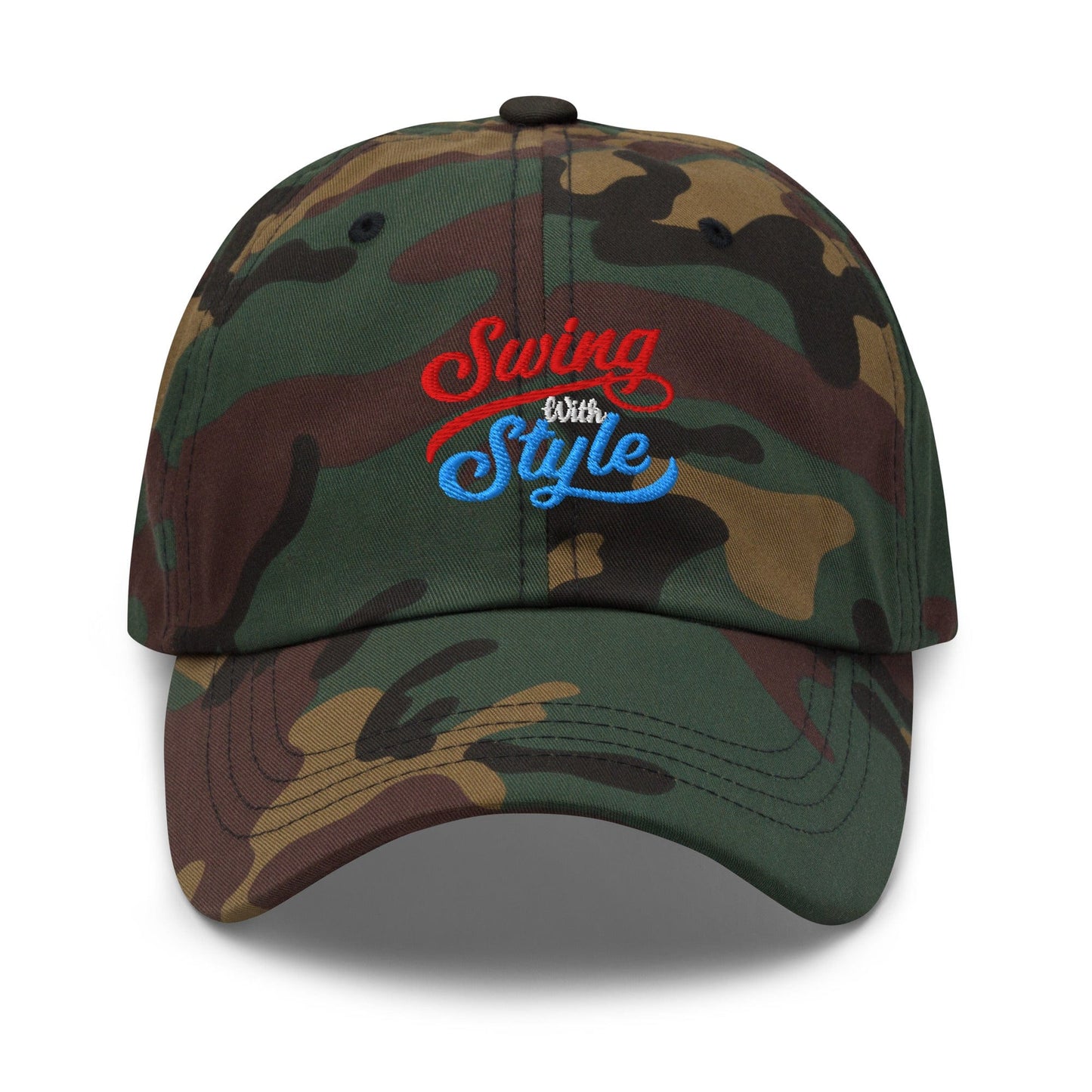 Swing With Style Fun Embroidered Golf Cap - Funny Golf Tee by Swing Epic