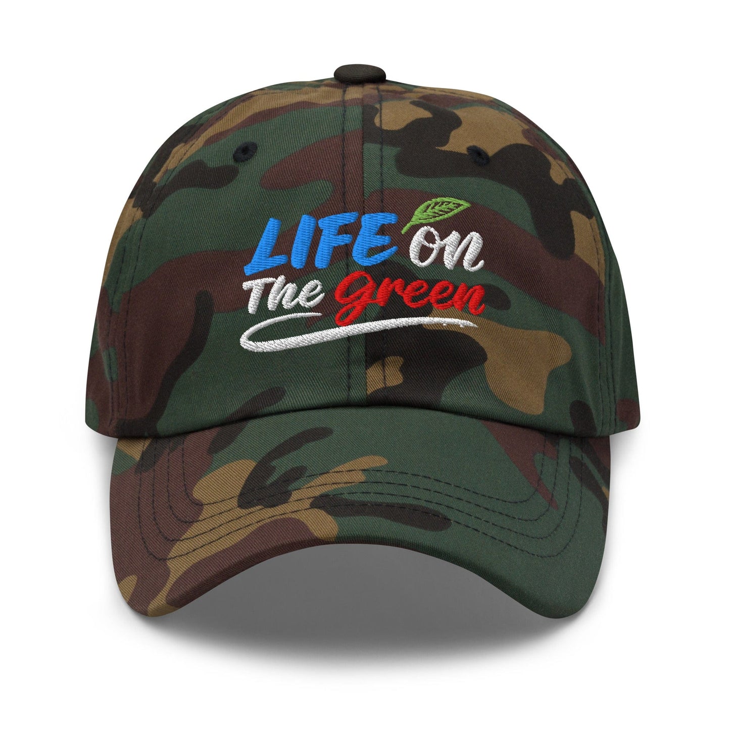 LIFE on The Green Embroidered Golf Cap - Funny Golf Tee by Swing Epic