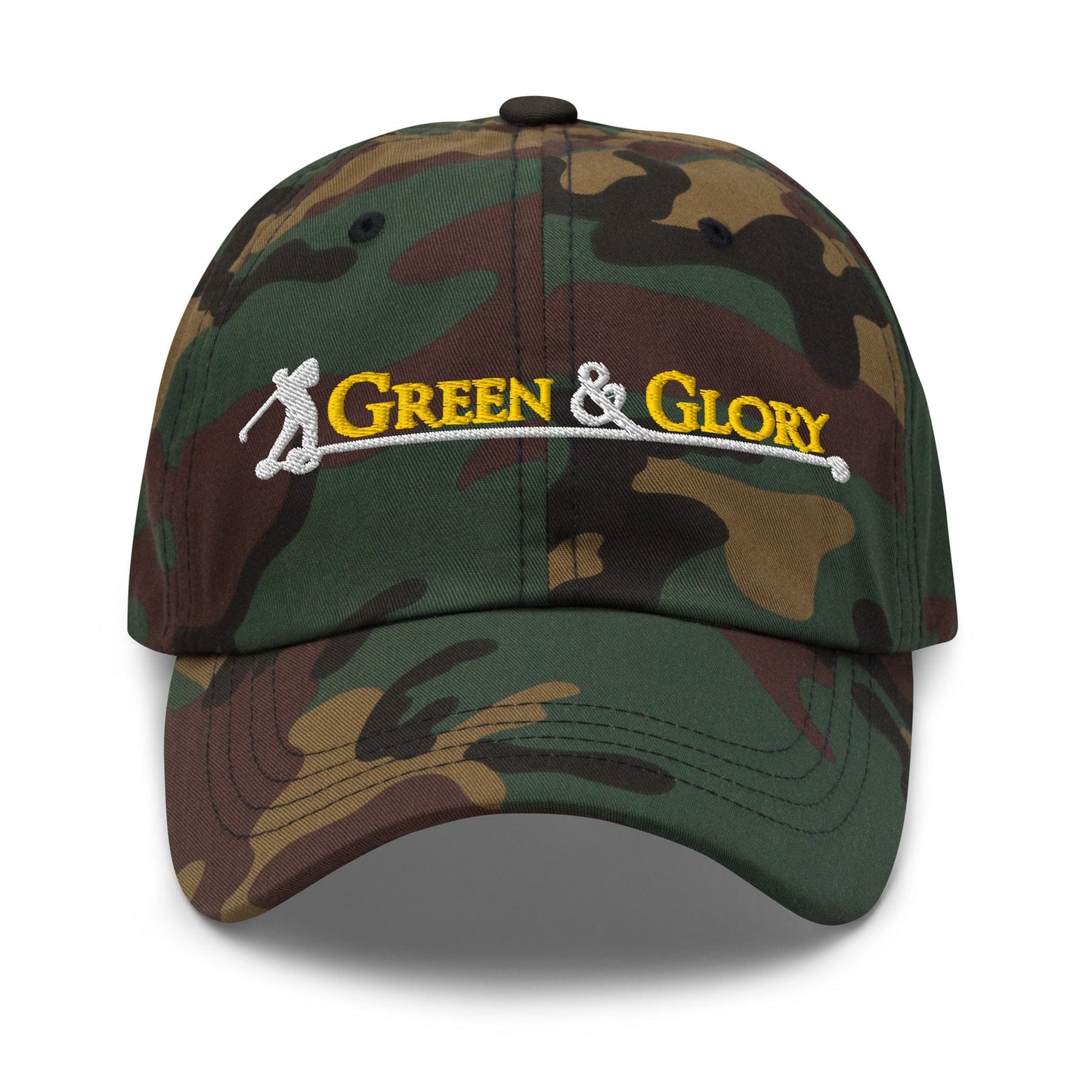 Green & Glory Embroidered Golf Cap - Funny Golf Tee by Swing Epic