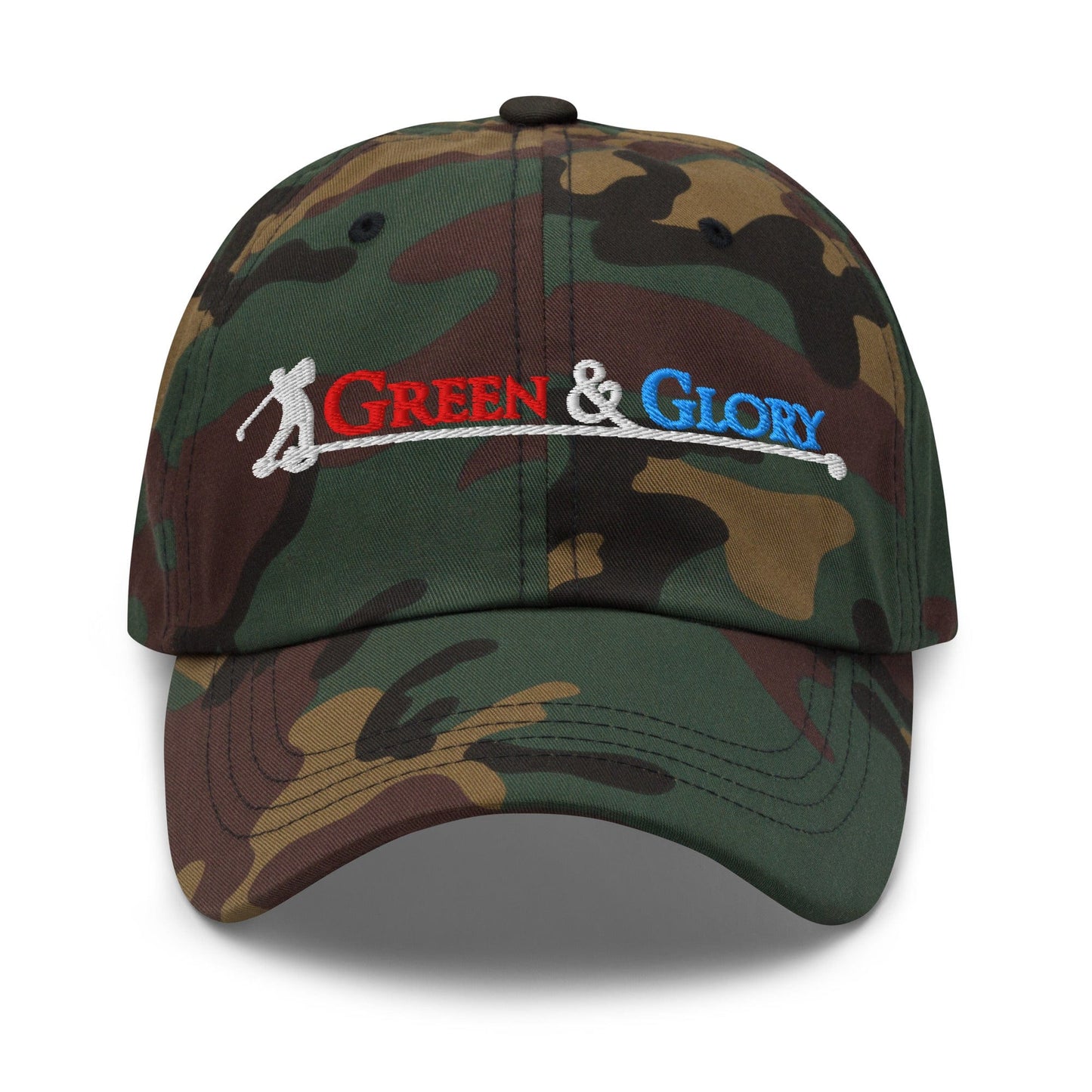 Green & Glory Embroidered Golf Cap - Funny Golf Tee by Swing Epic