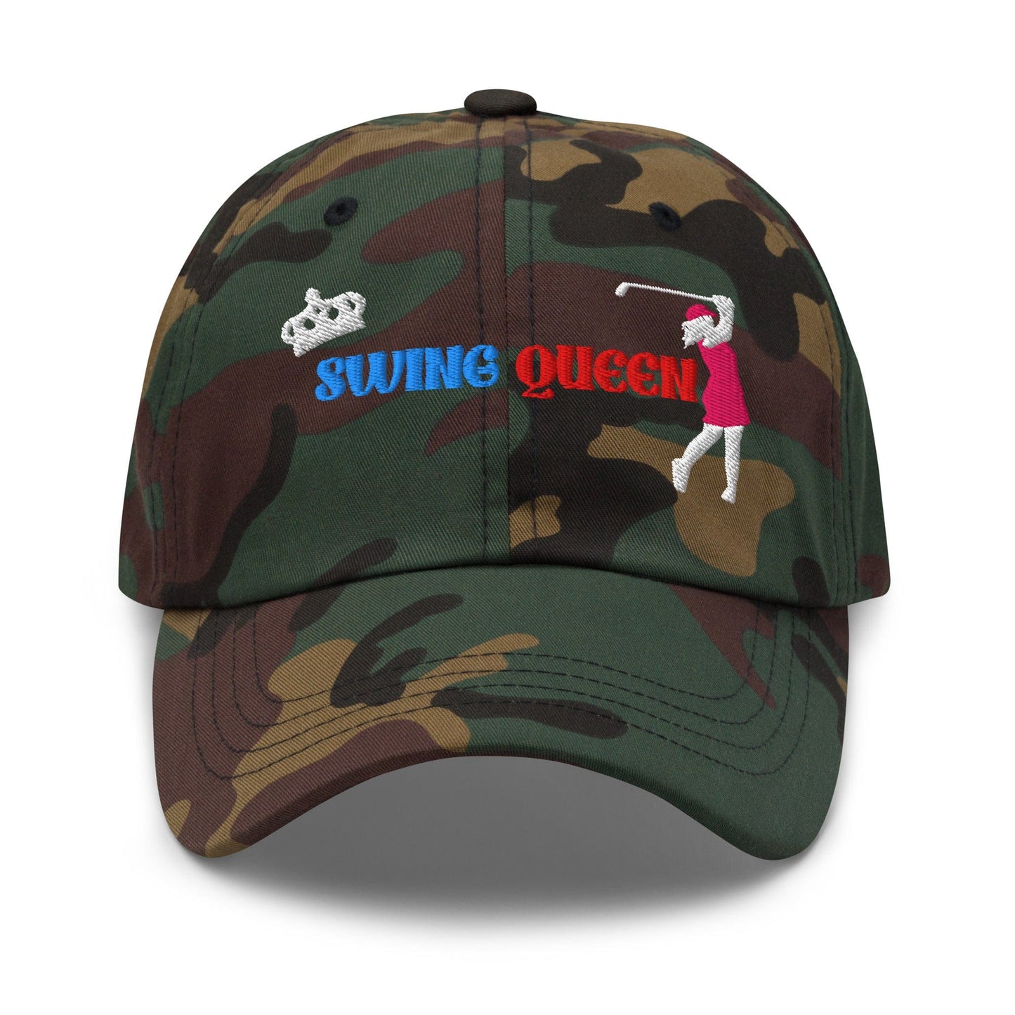 Swing Queen Embroidered Golf Cap - Funny Golf Tee by Swing Epic