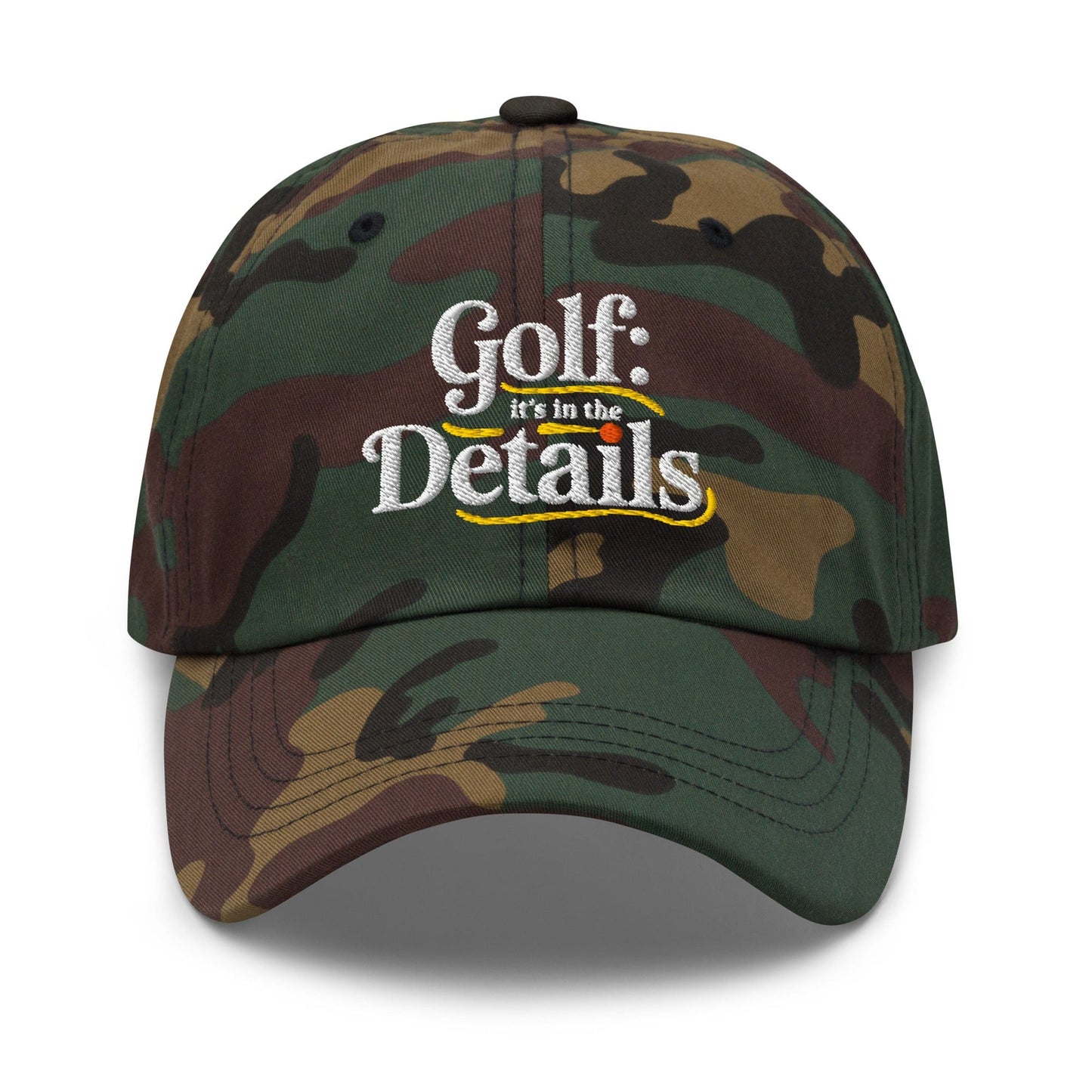 Golf It's In The Details Quirky Engaging Embroidered Golf Cap - Funny Golf Tee by Swing Epic